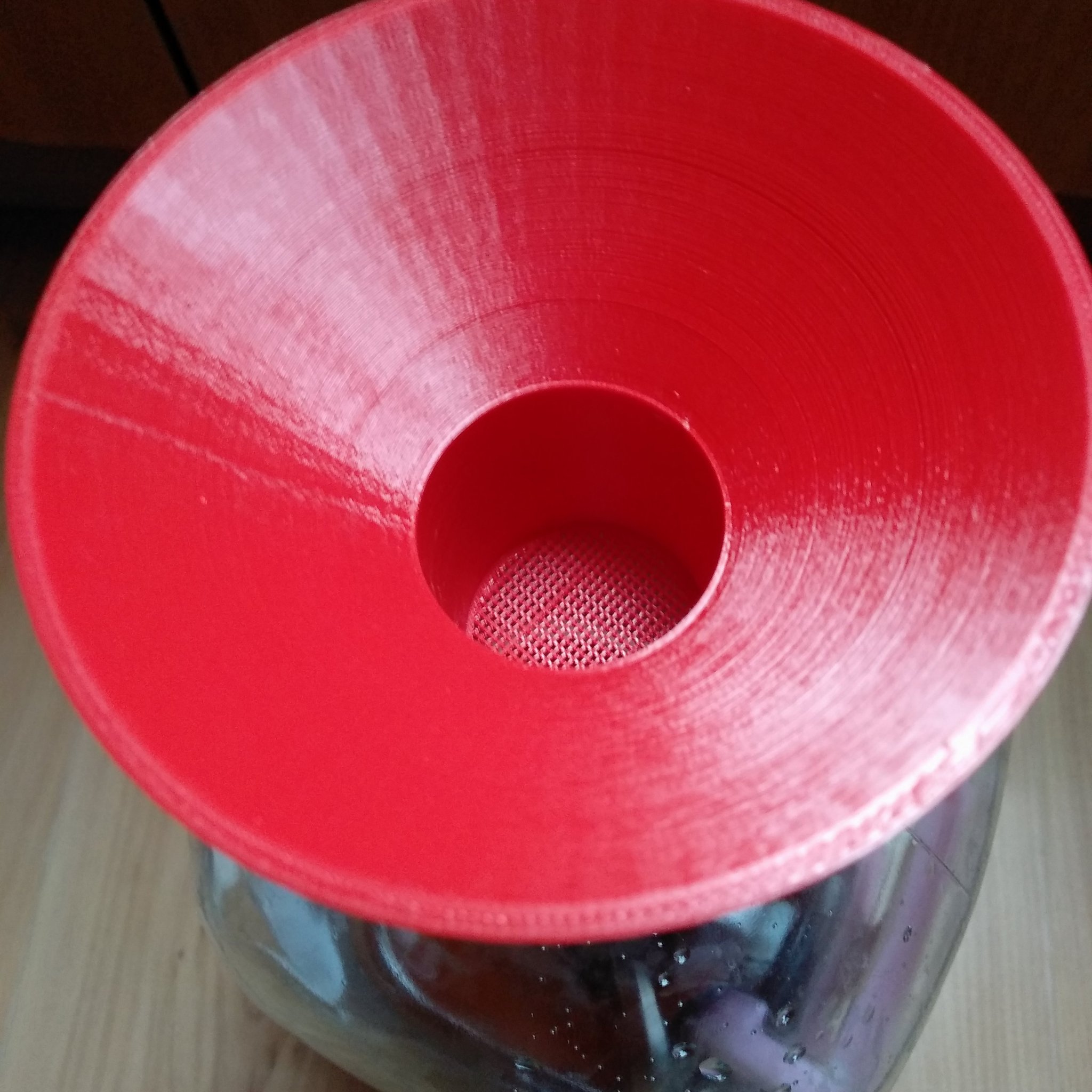 Nálevka với lưới lọc cho chai 5 lít, miệng 40mm