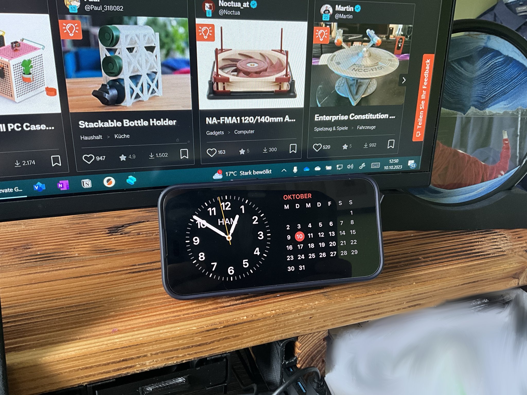 Giá đỡ Magsafe cho iPhone và Apple Watch chế độ nằm ngang