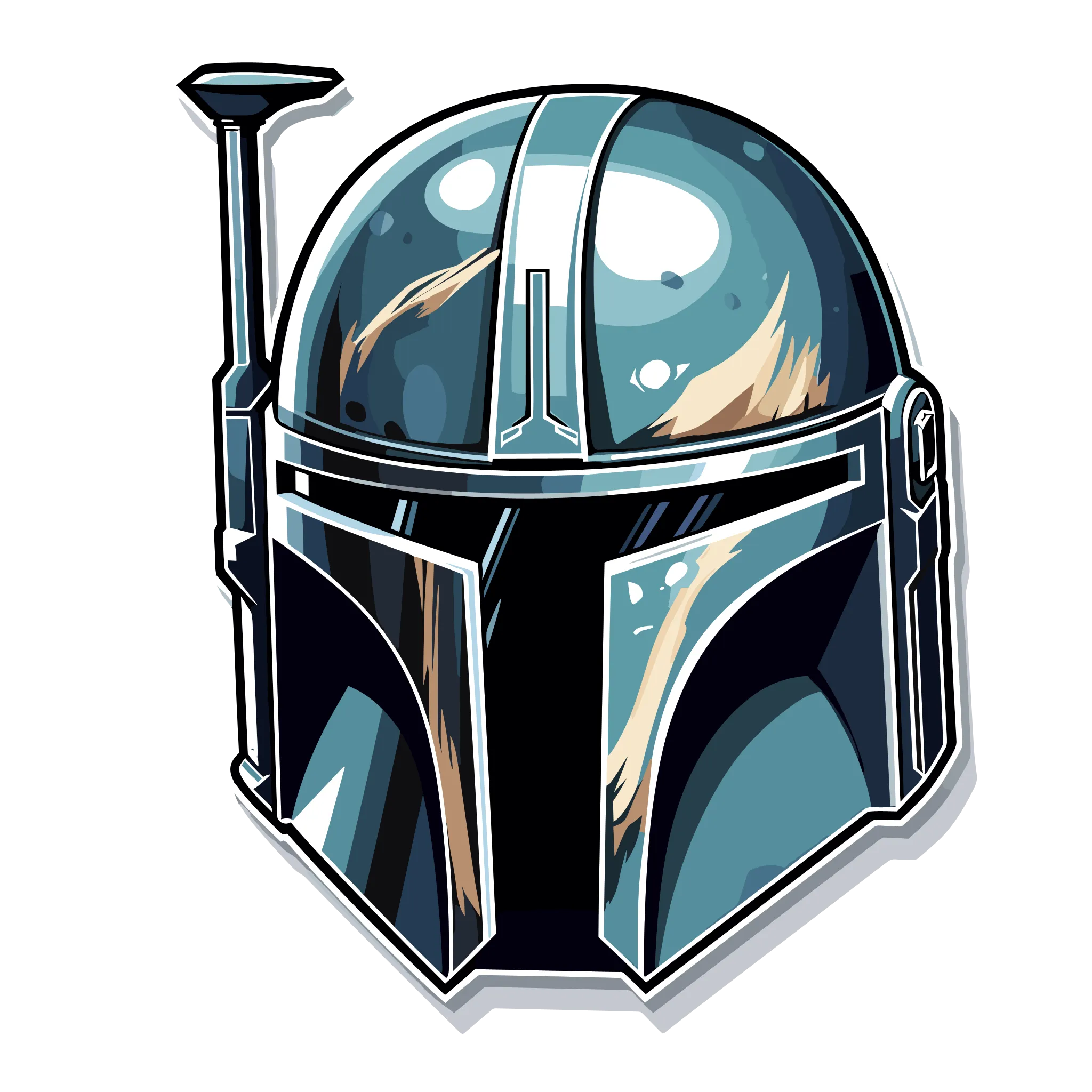 Mũ Boba Fett đa màu sắc - FOUR COLOR của HueForge
