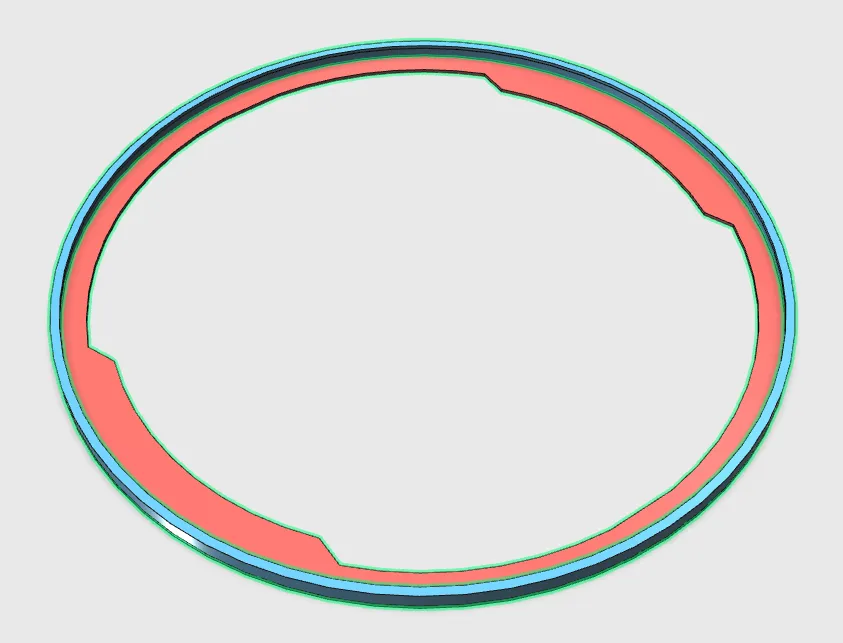Vòng nhựa gắn cho cuộn filament kiểu flang và trượt