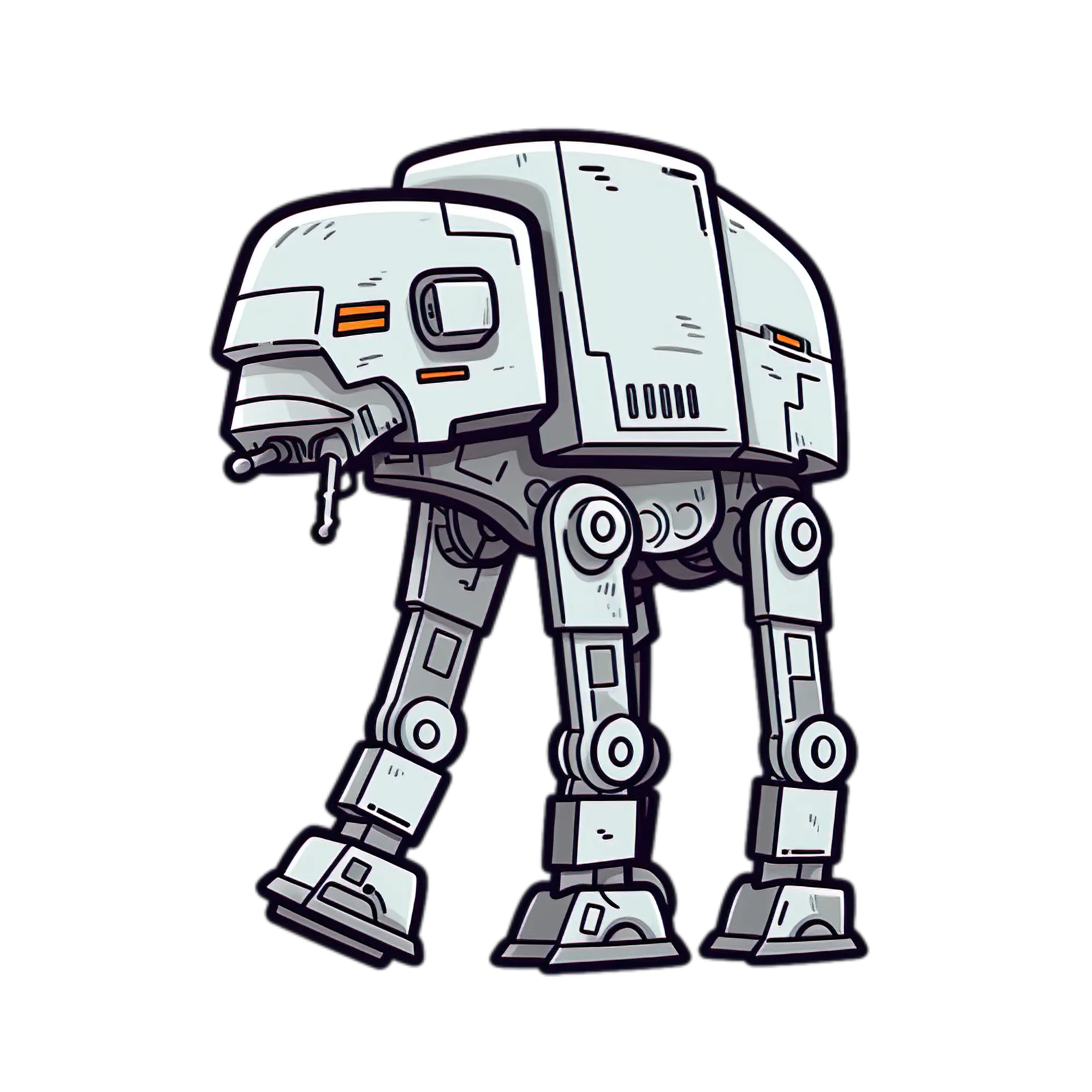 Mô hình xe tăng AT-AT đa sắc màu từ Star Wars