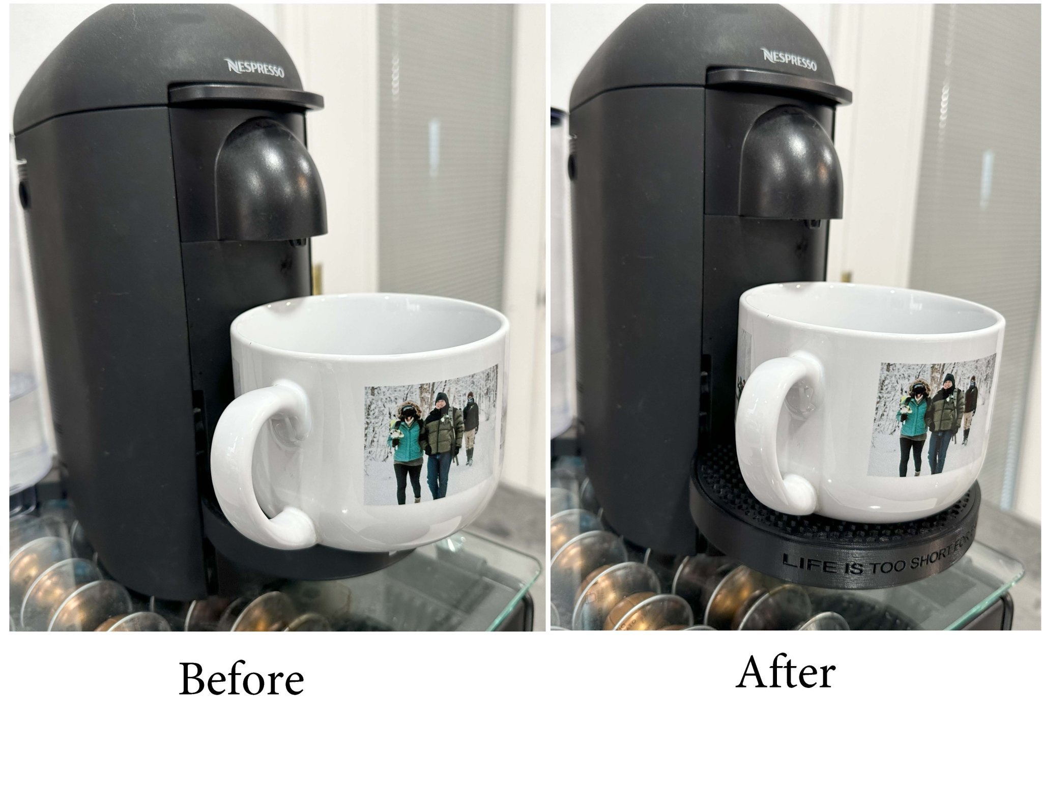 Khay hứng nước thay thế cỡ lớn cho Nespresso VertuoPlus