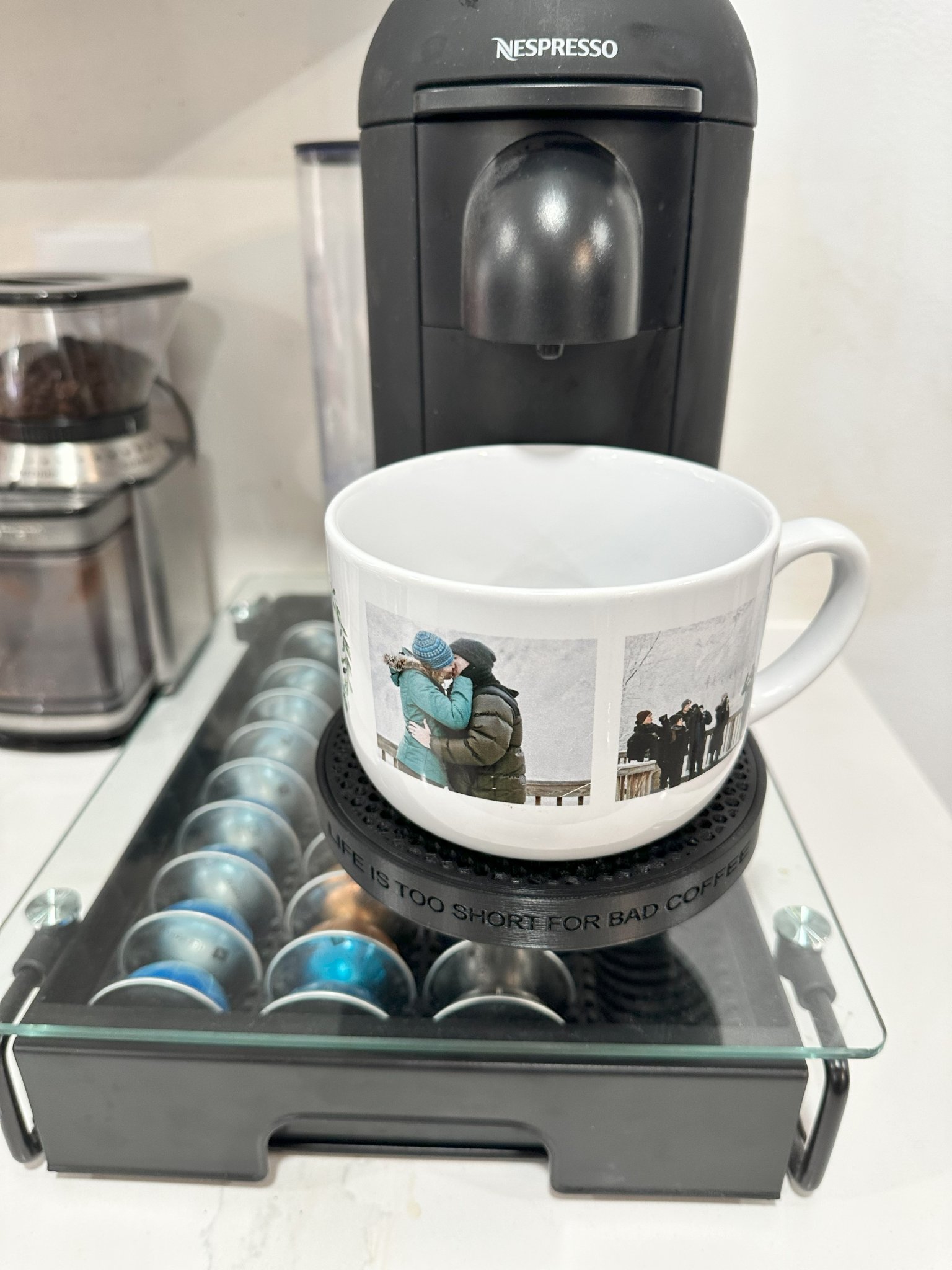 Khay hứng nước thay thế cỡ lớn cho Nespresso VertuoPlus