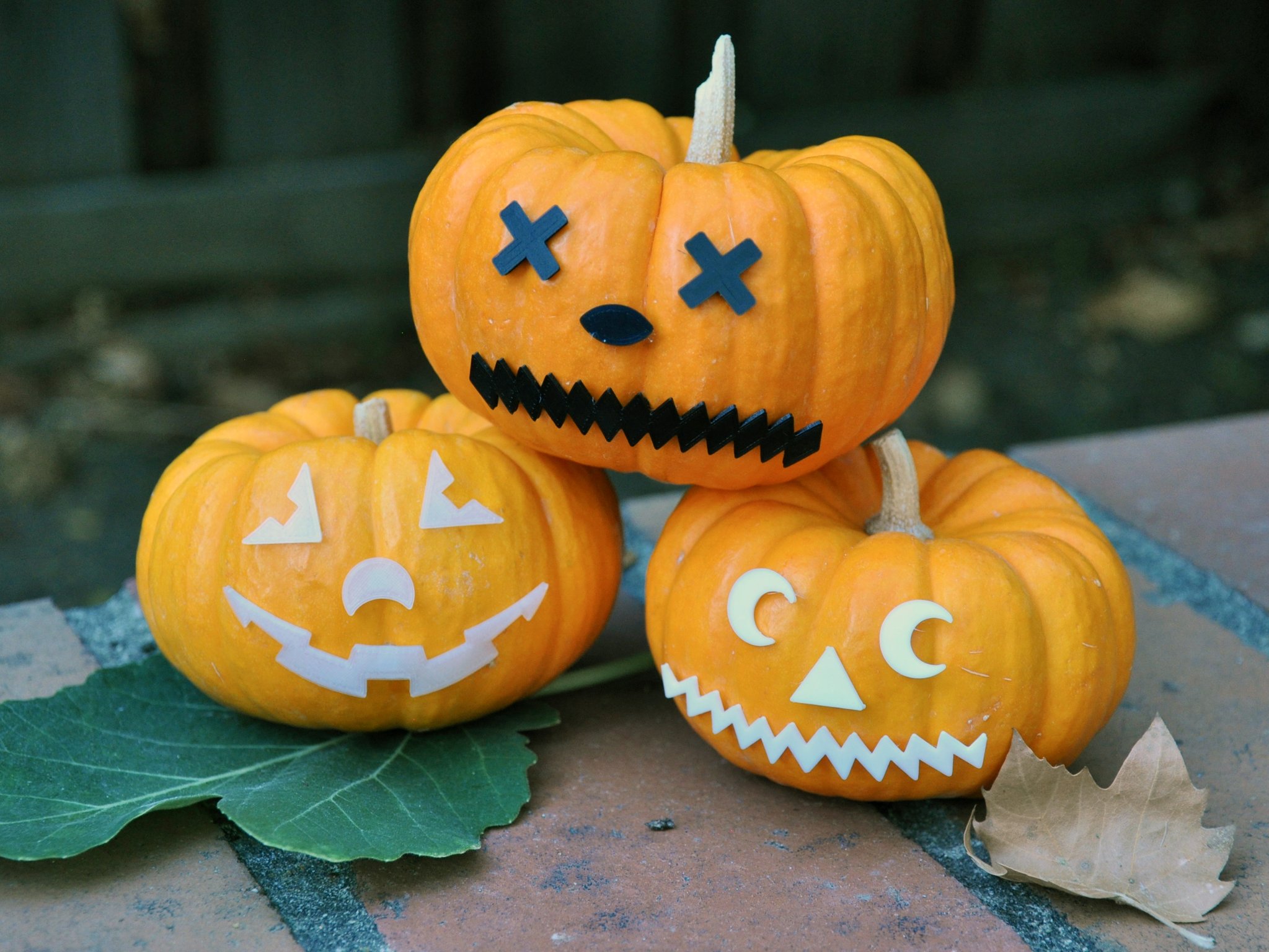 Mảnh mặt nhỏ cho bí ngô Jack-o'-Lantern