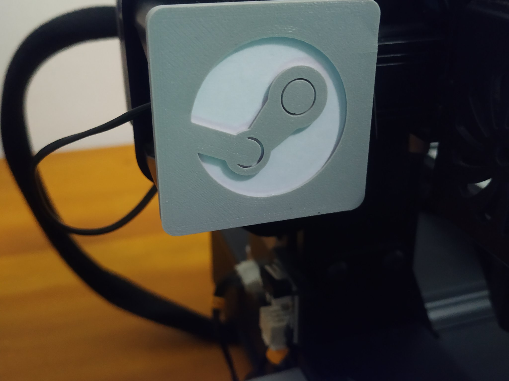 Biểu tượng Steam remix cho nắp QR Ender 2 Pro