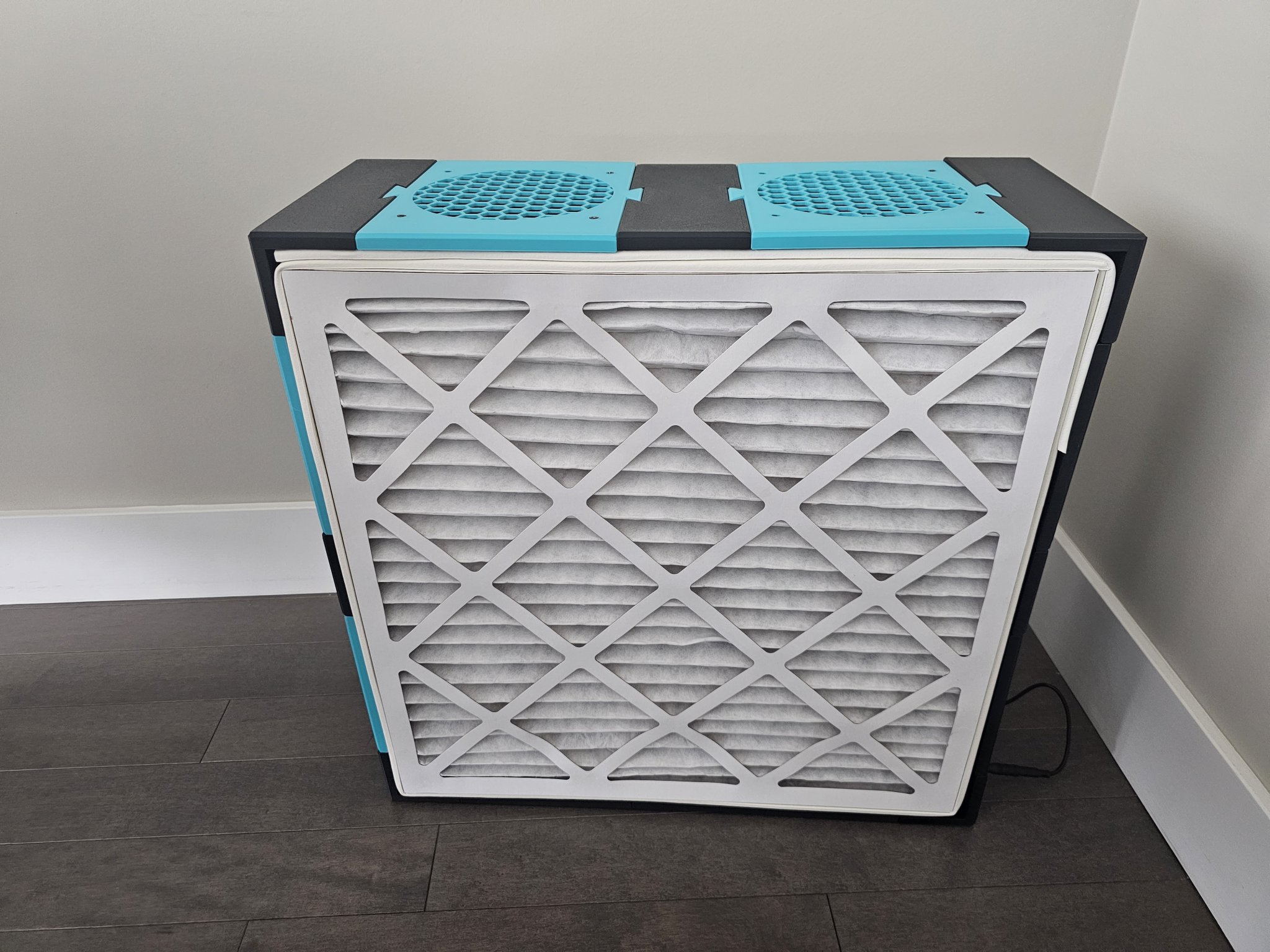 Bộ lọc không khí modul 20x20 sử dụng quạt PC 140mm