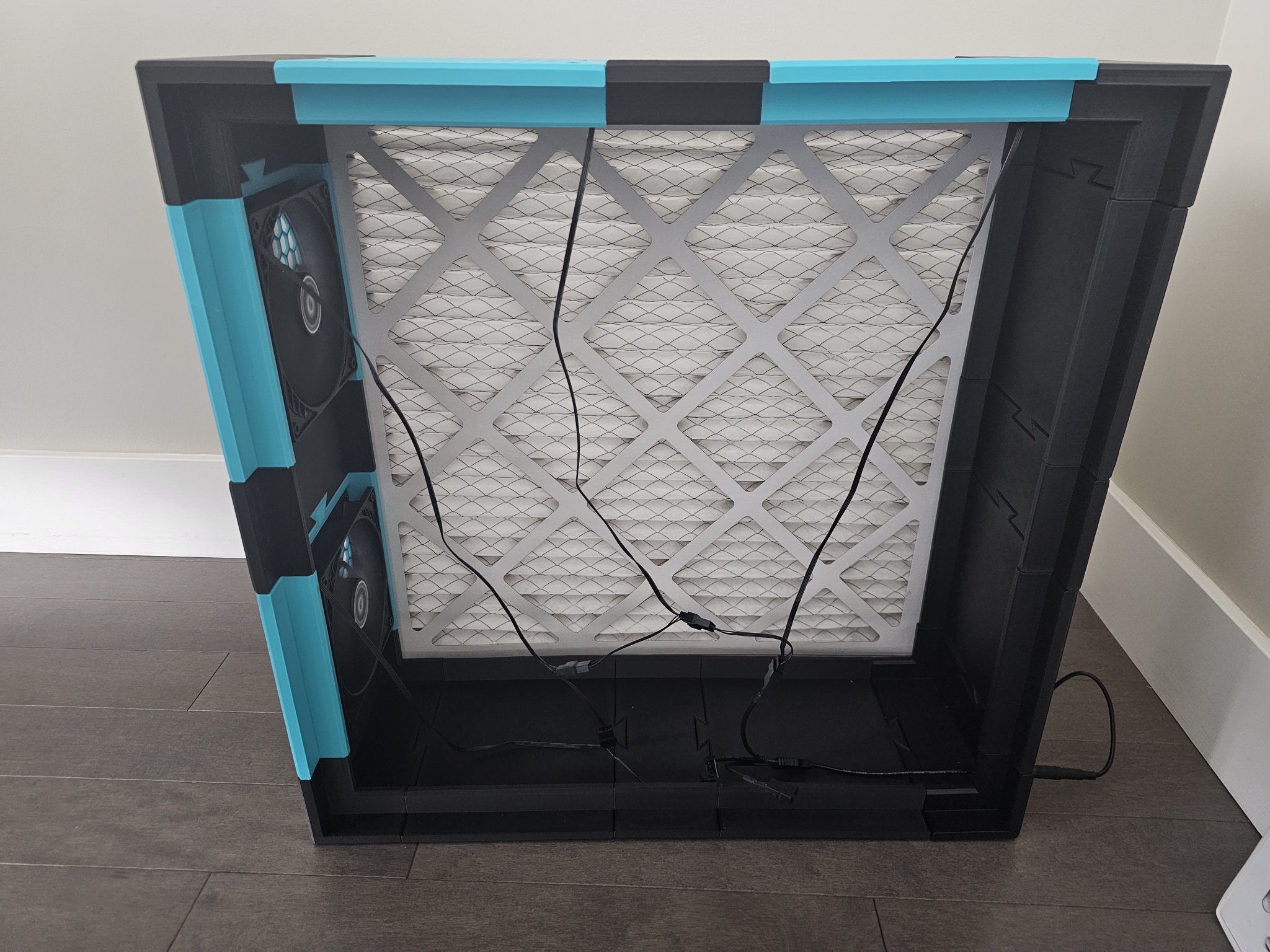 Bộ lọc không khí modul 20x20 sử dụng quạt PC 140mm