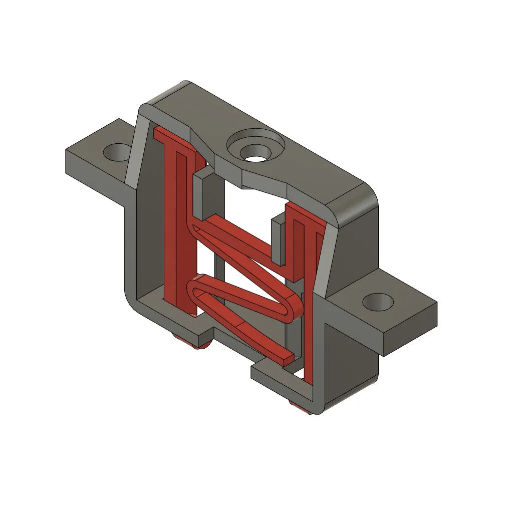 Hệ thống treo sau không lò xo cho khung xe điều khiển từ xa 1:28