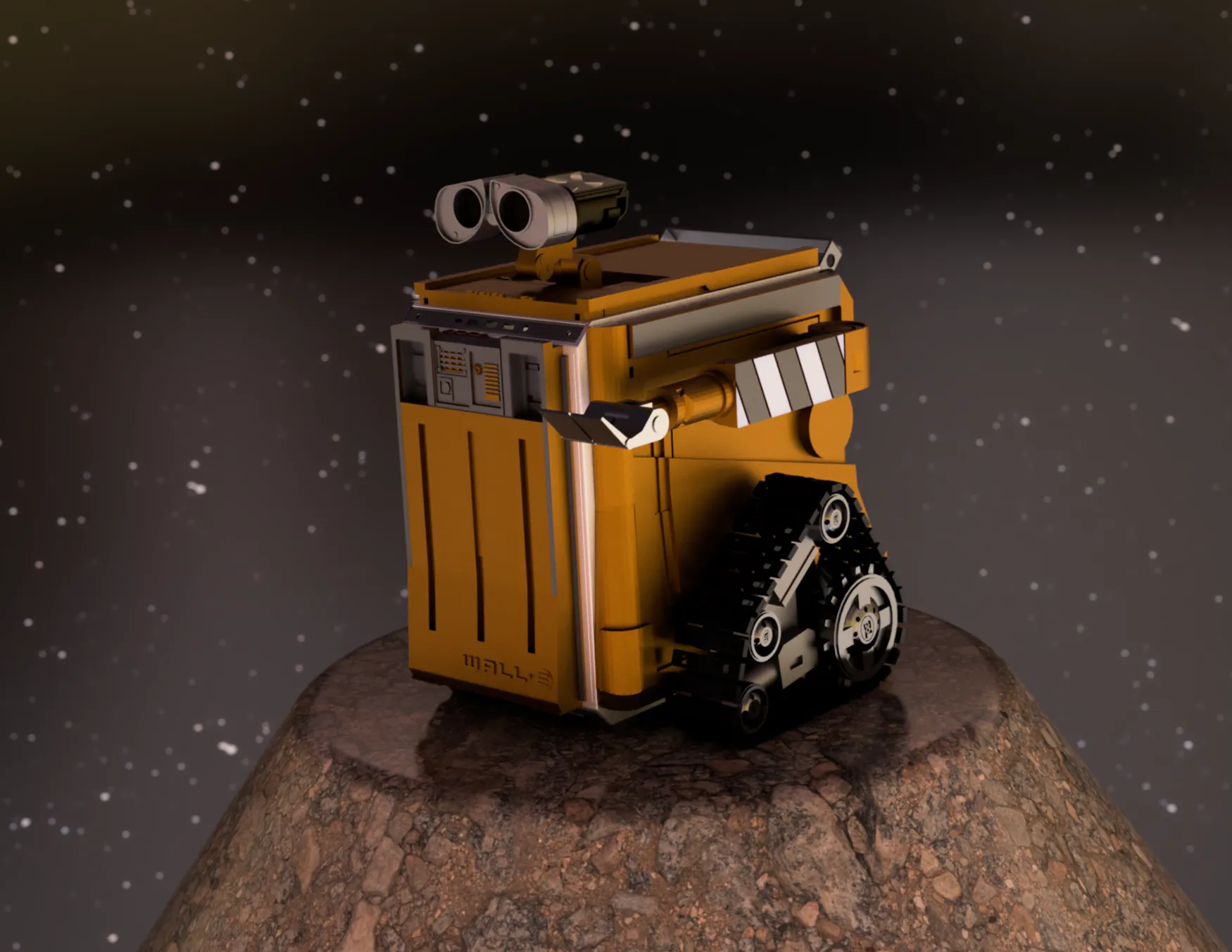 Mô hình WALL-E cosplay từ Cooler Master QUBE 500