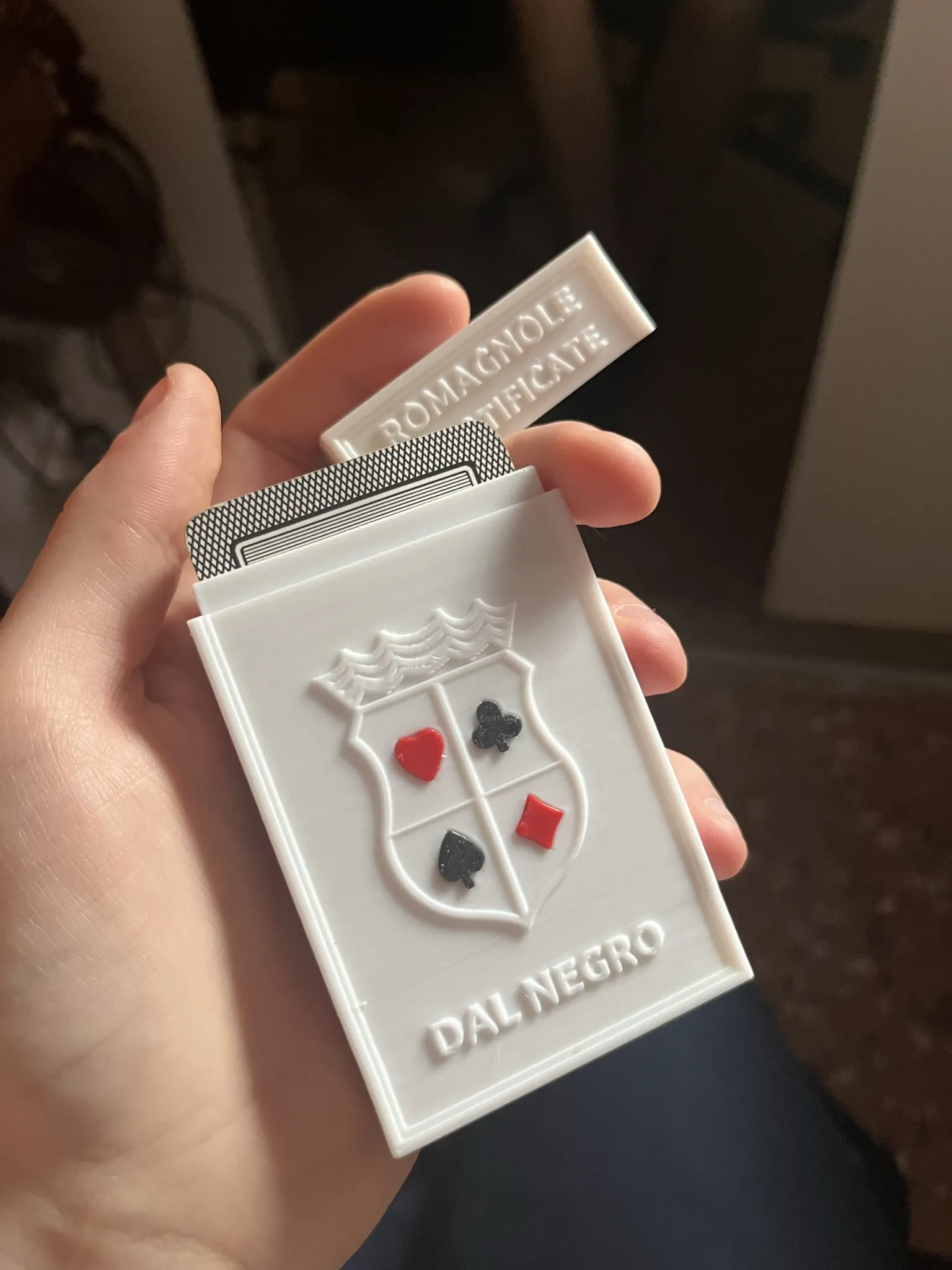 Hộp bài Briscola cho trò chơi thẻ bài