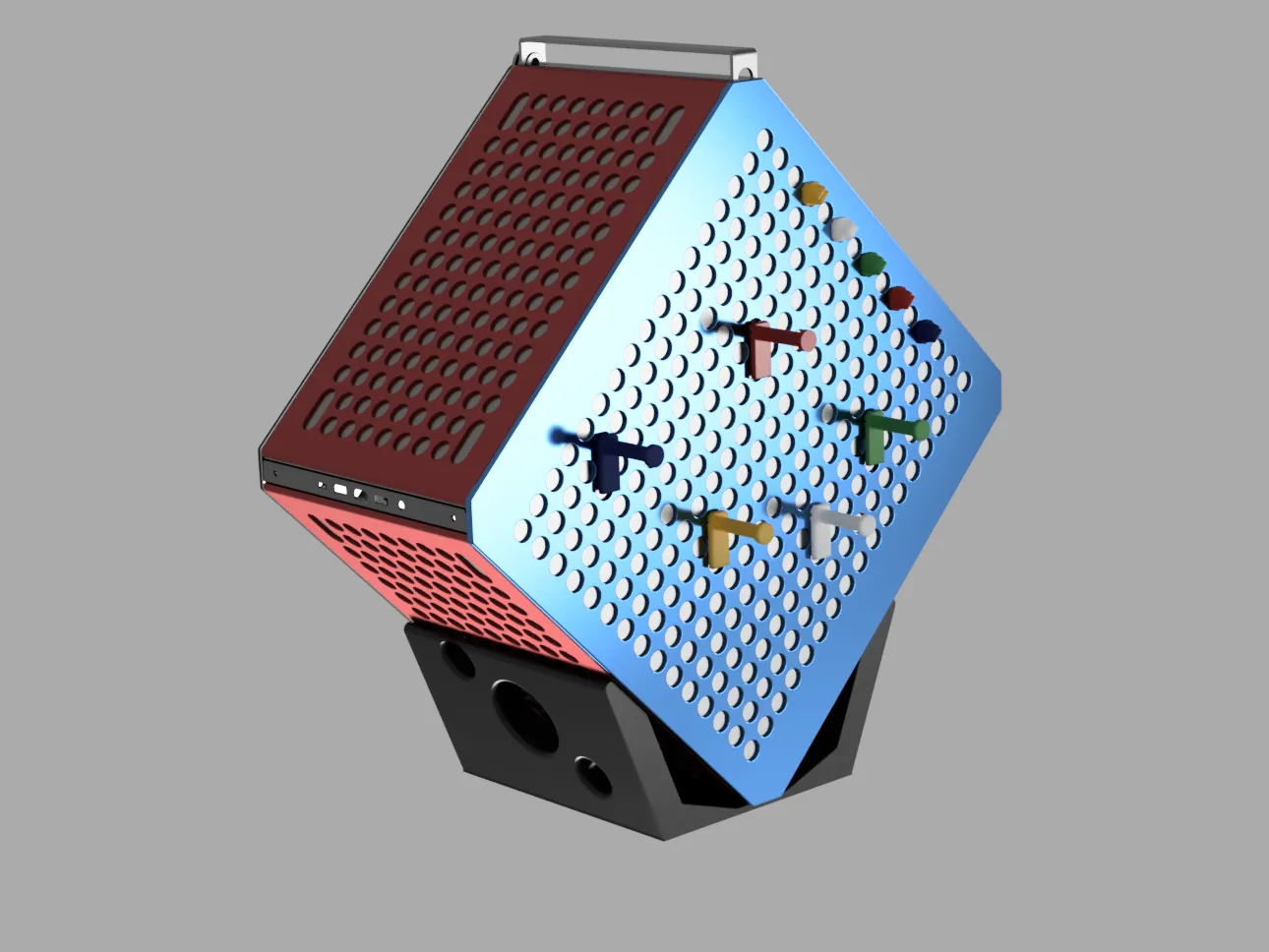 Giá đỡ bên cho Cooler Master QUBE 500 với quản lý cáp