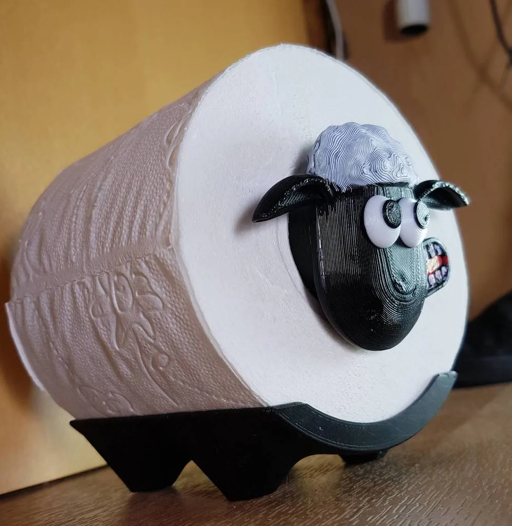 Giá đỡ cuộn giấy vệ sinh Shaun the Sheep với thiết kế đầu ...