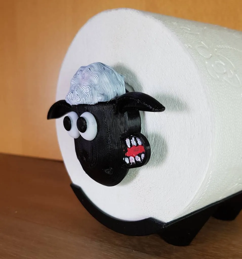 Giá đỡ cuộn giấy vệ sinh Shaun the Sheep với thiết kế đầu ...