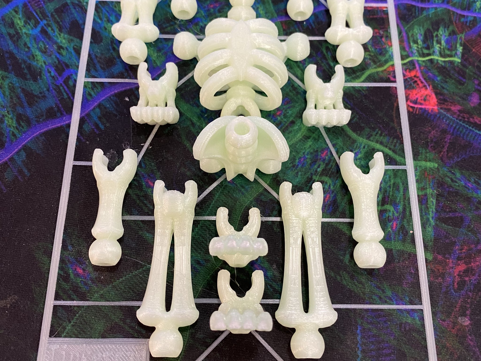 Bộ thẻ xương khô cho trẻ em và tiệc Halloween