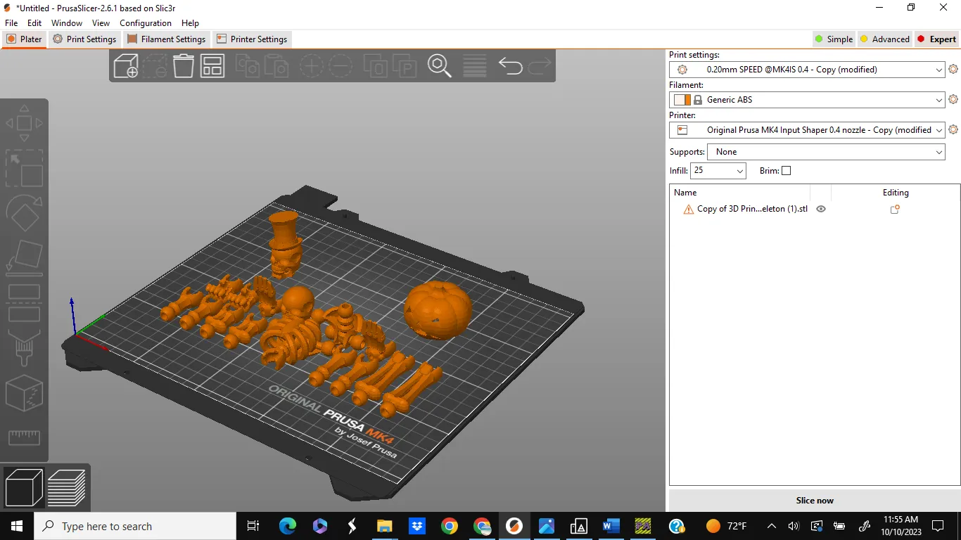 Đầu bí ngô cho bộ xương nhỏ