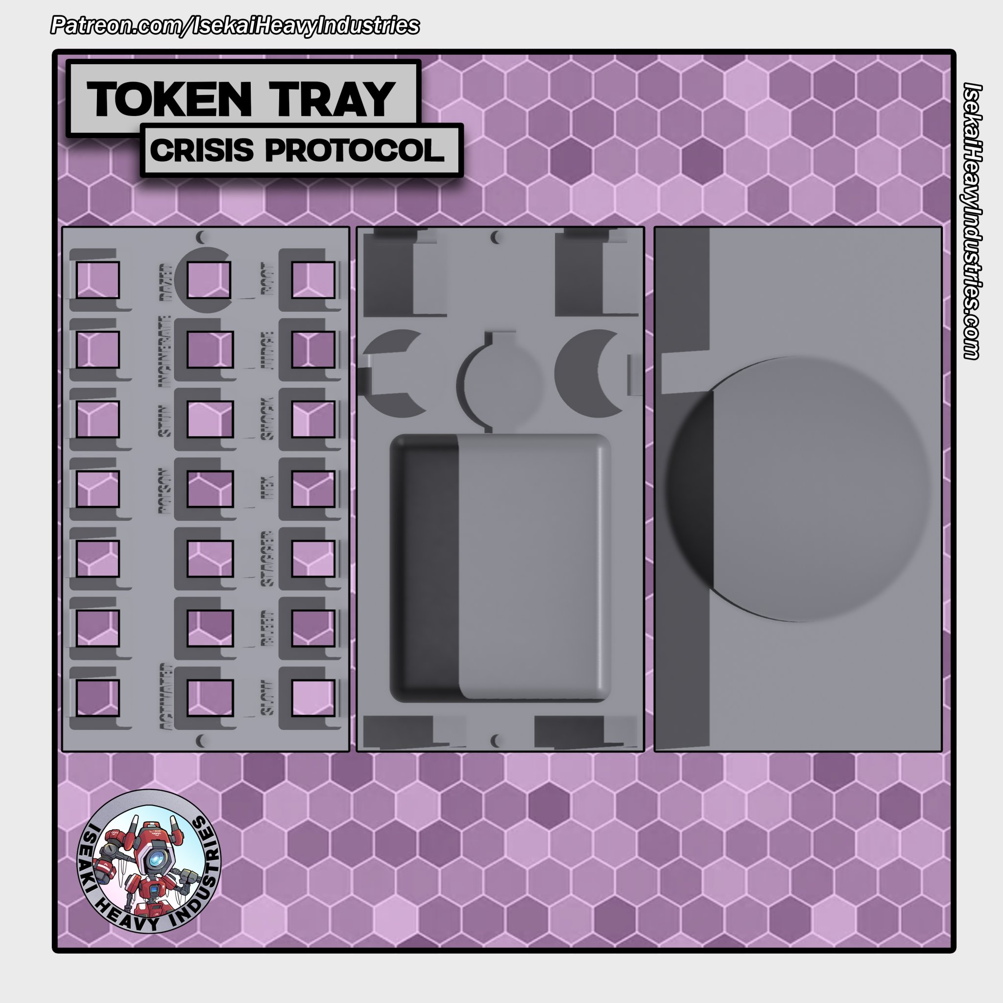 Khay đựng token cho Marvel Crisis Protocol