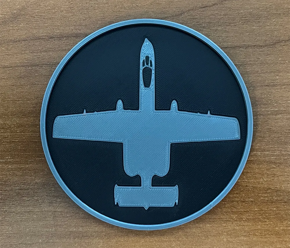 Đế lót ly Fairchild A-10 Thunderbolt II hình Warthog