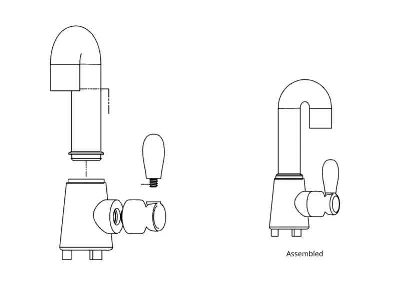 Vòi nước thay thế cho bếp chơi KidKraft Uptown Espresso