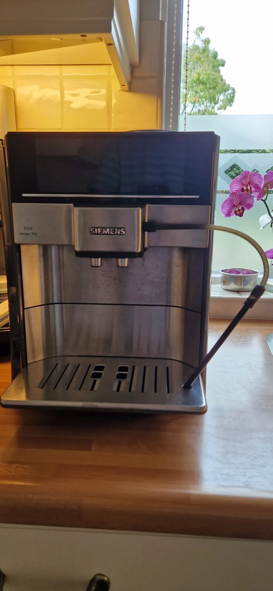 Sửa chữa giá đỡ ống tạo bọt sữa Siemens EQ 6