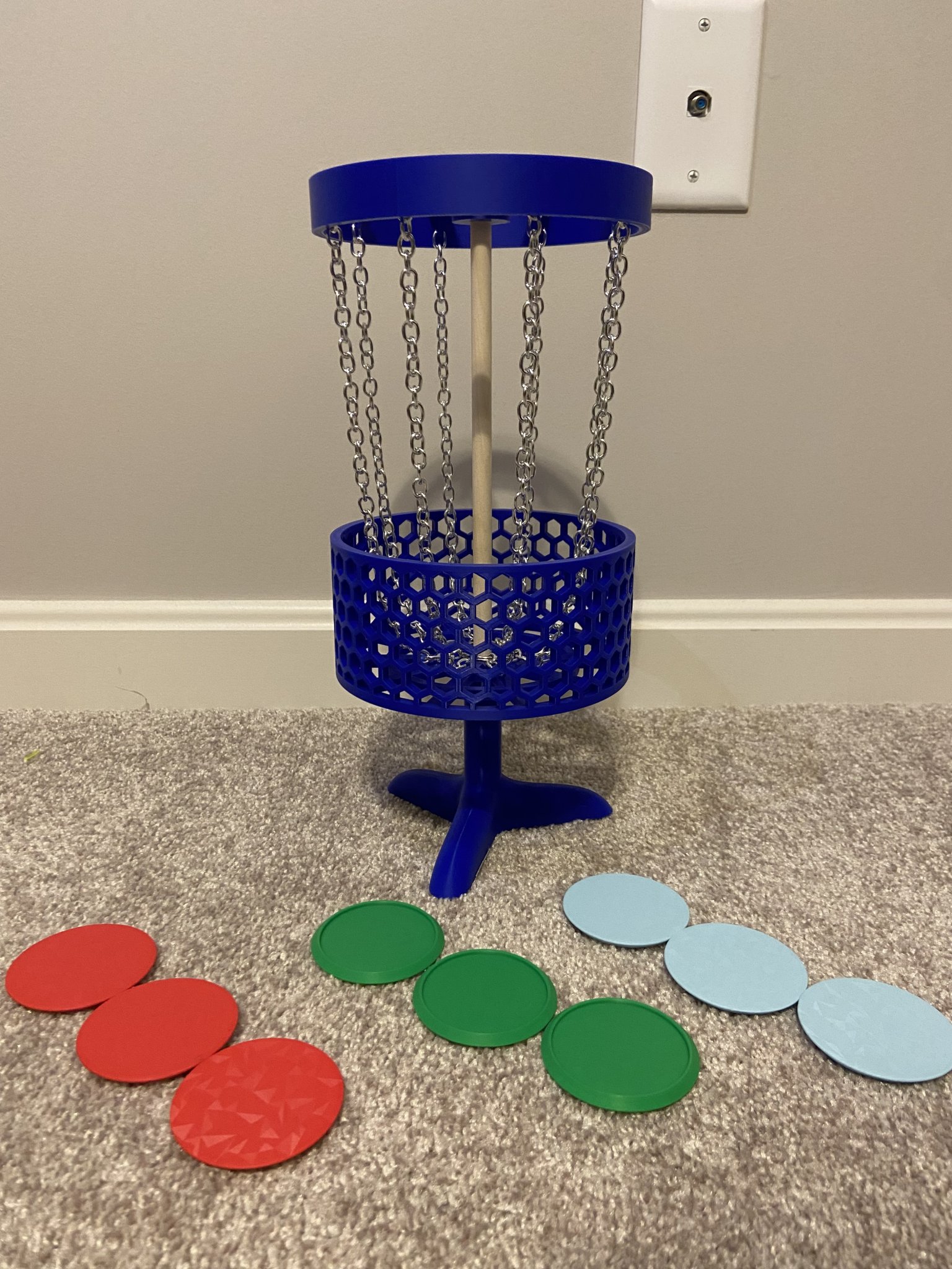 Bộ trò chơi golf đĩa để bàn kích thước nhỏ