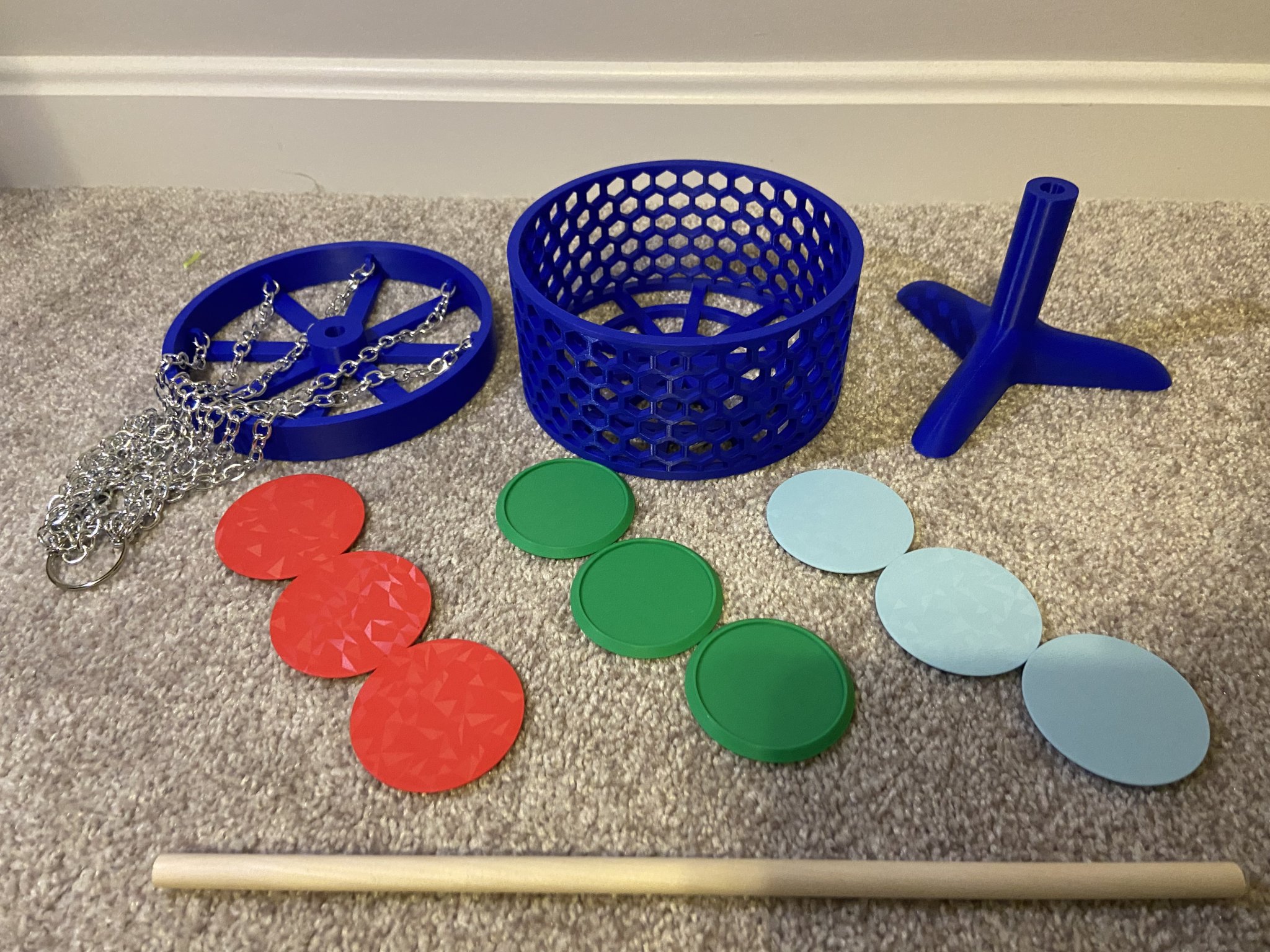 Bộ trò chơi golf đĩa để bàn kích thước nhỏ