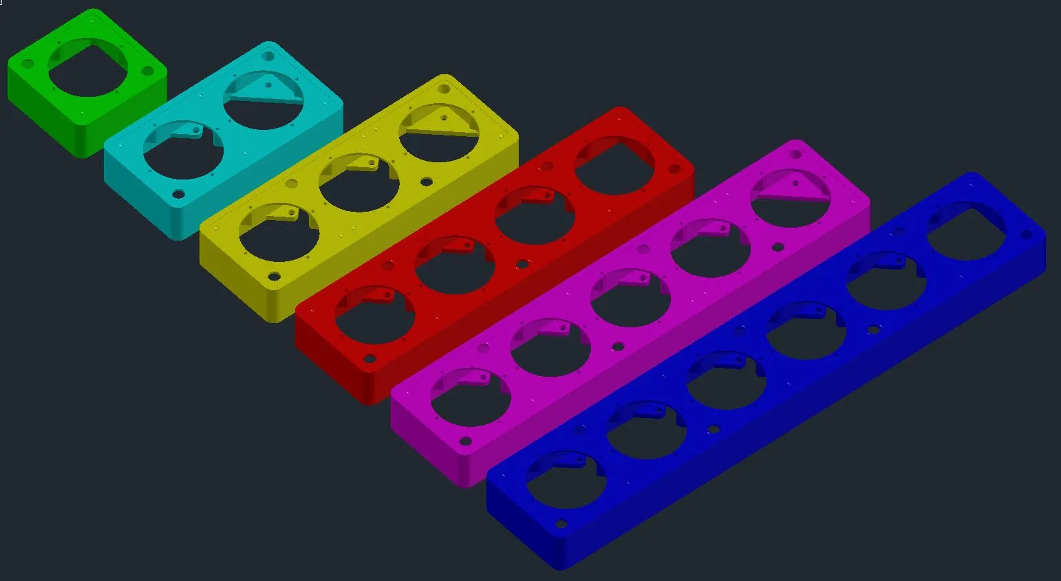 Khung gắn nổi PeHa cho dải điện tử