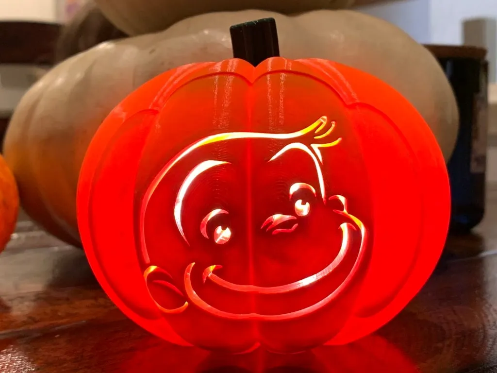 Mặt Curious George cho đèn Jack O'Lantern Snap On