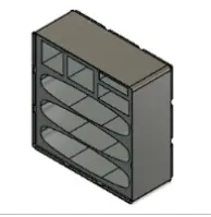 Giá đỡ hộp chìa khóa lục giác Pittsburgh Gridfinity