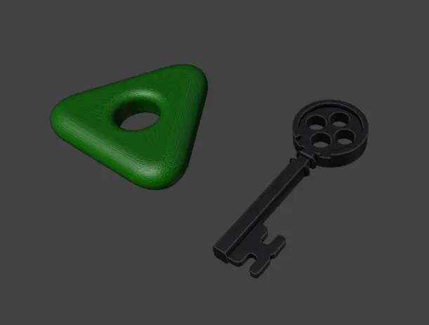 Mặt dây chuyền chìa khóa và đá trong phim Coraline