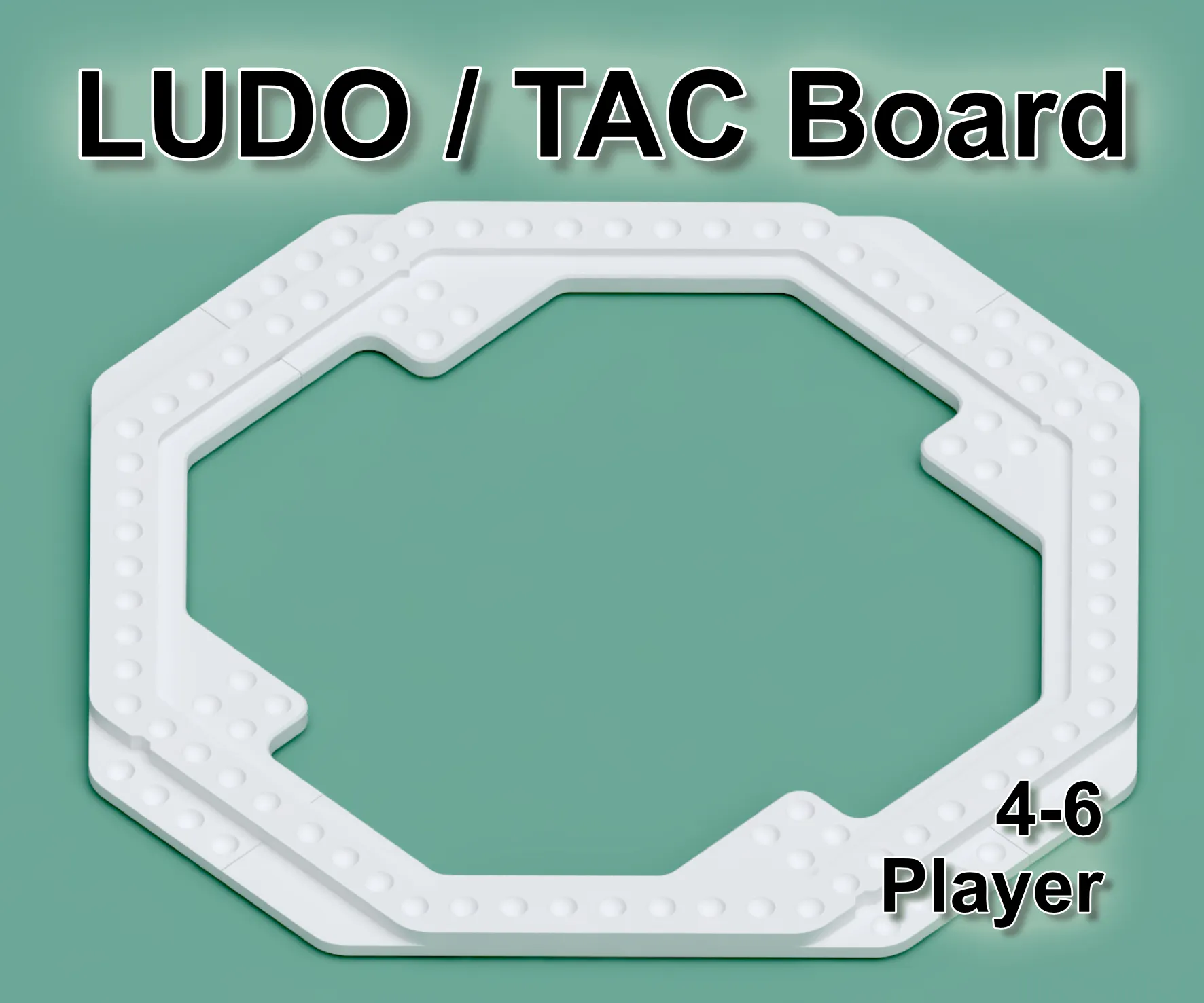 Bàn chơi LUDO / TAC / Mensch ärgere dich nicht với nam châm 6x6mm