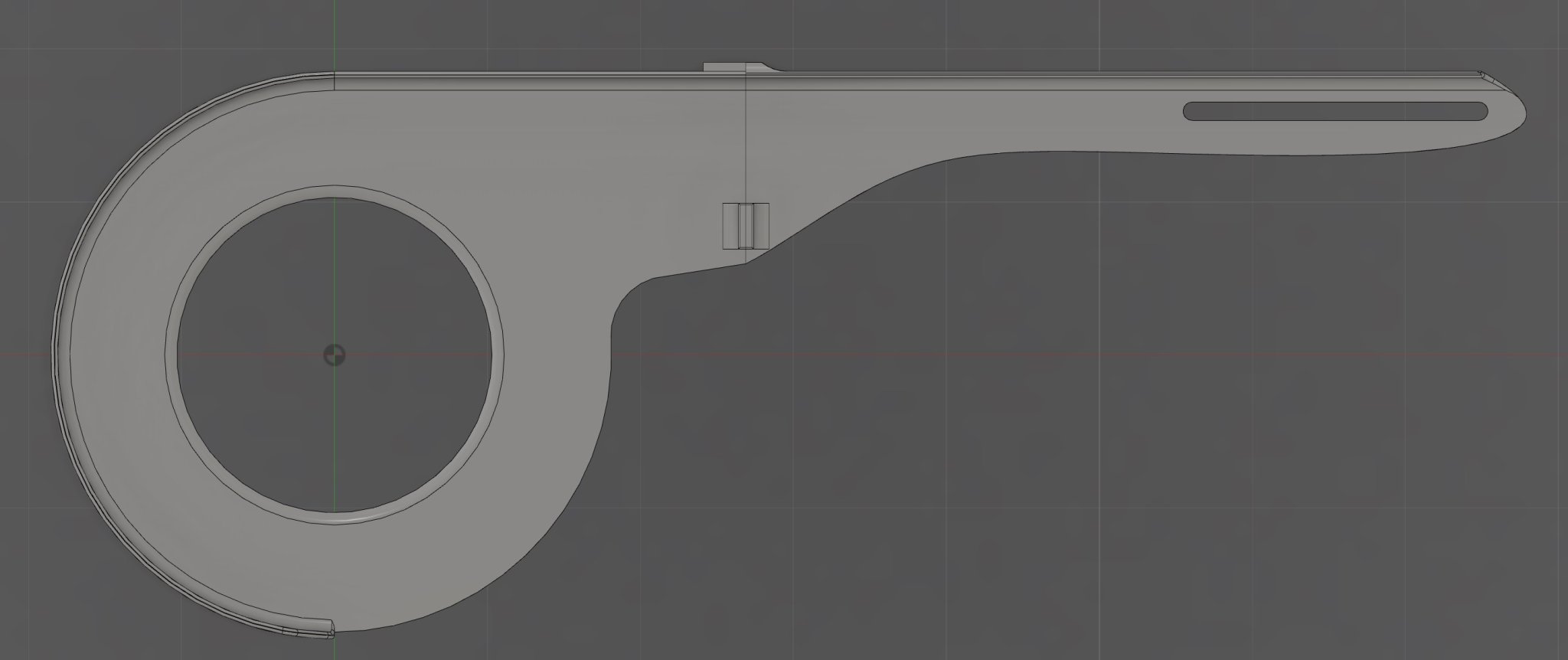 Bảo vệ xích xe đạp thiết kế dễ in 2 phần