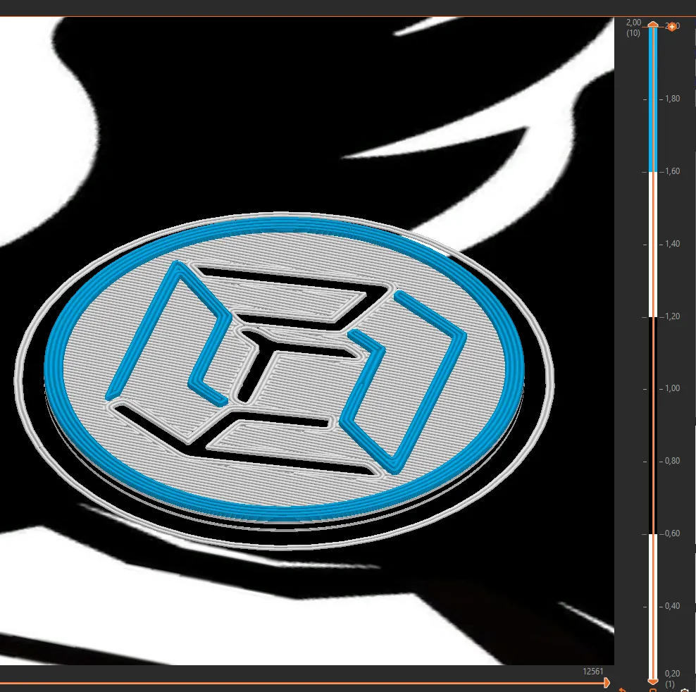 Token 3D với biểu tượng của 3d-club