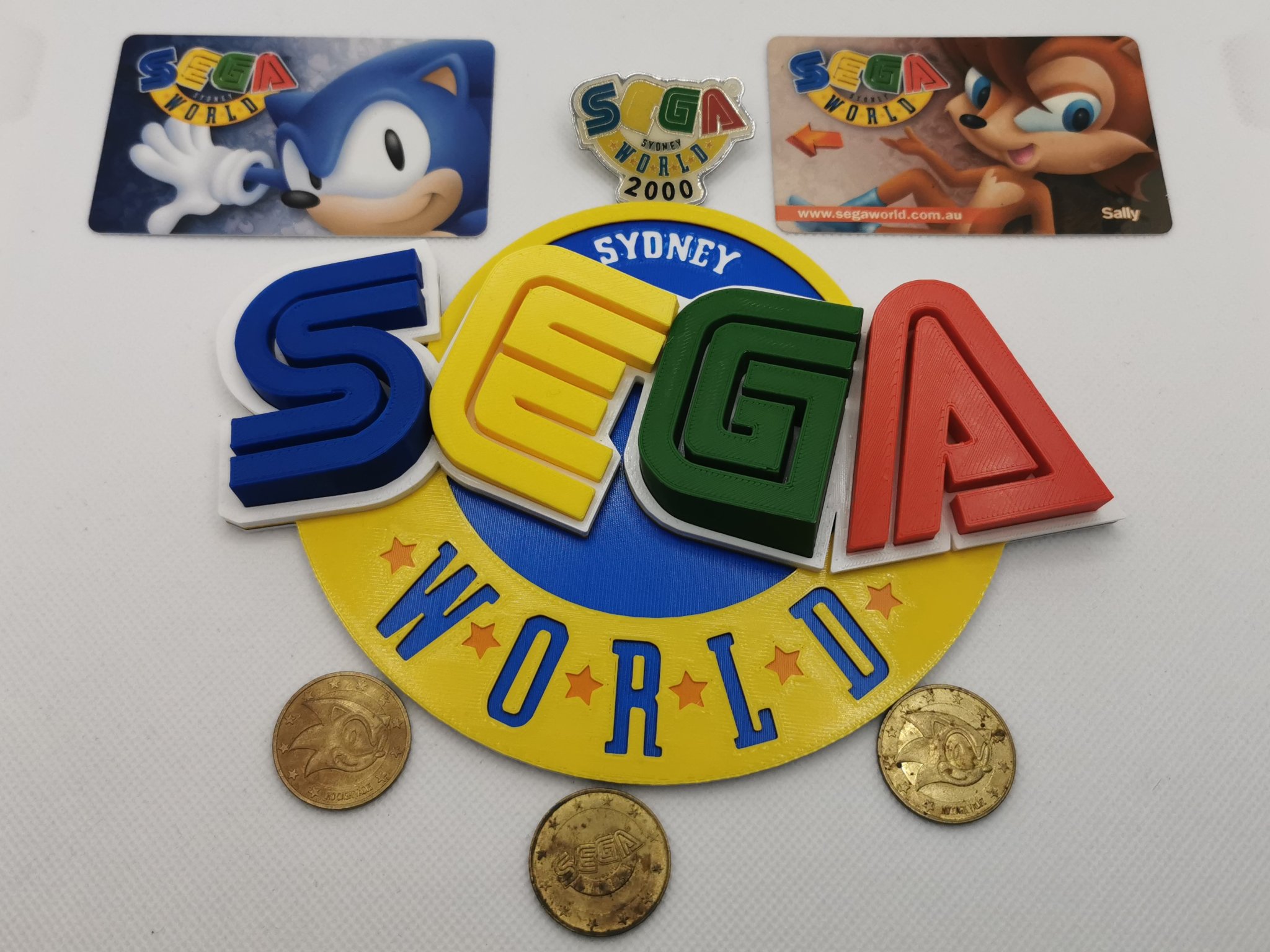 Biểu tượng Sega World Sydney in 3D nhiều màu sắc