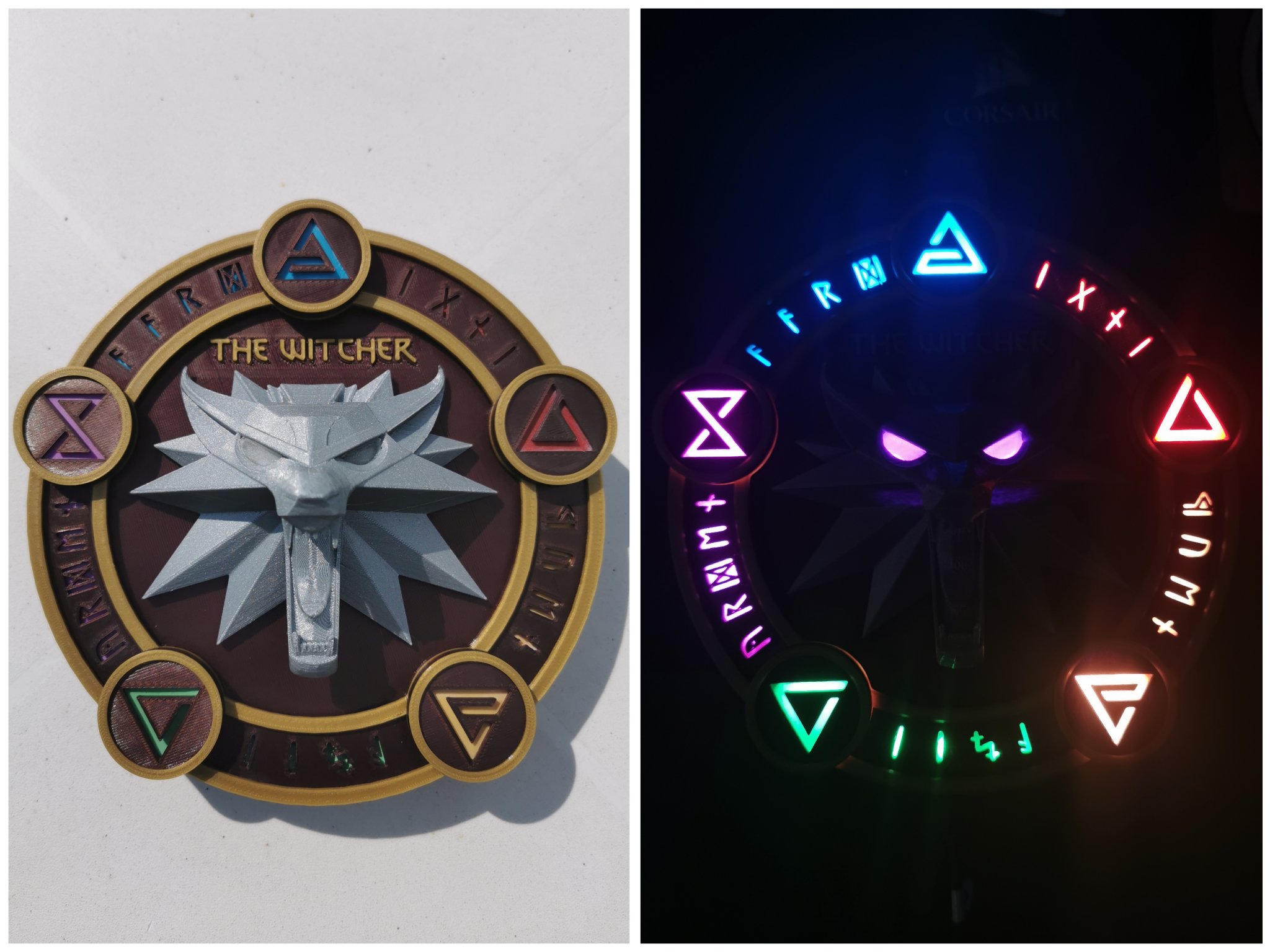 Biểu tượng ánh sáng LED của Trường Sói trong The Witcher