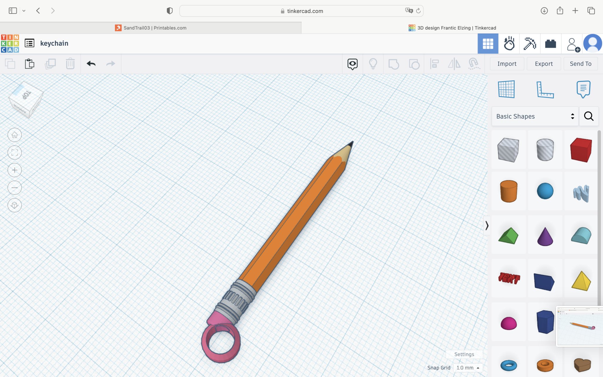 Móc khóa bút chì thiết kế độc đáo cho người yêu nghệ thuật