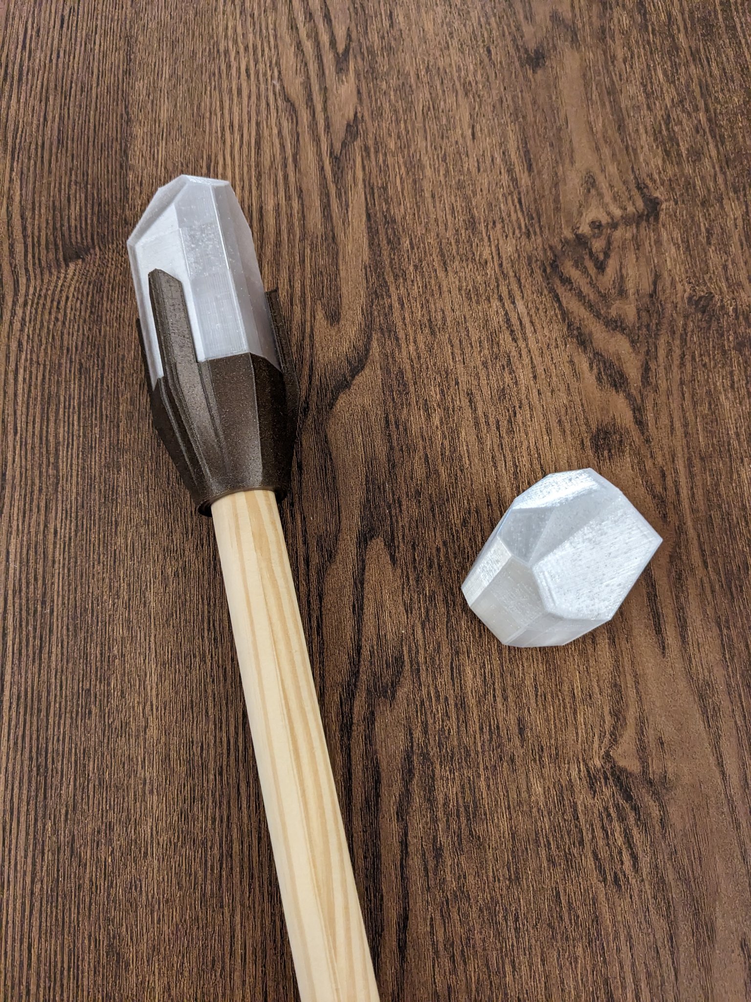 Đầu gậy phép thuật thủy tinh cho trang phục phù thủy