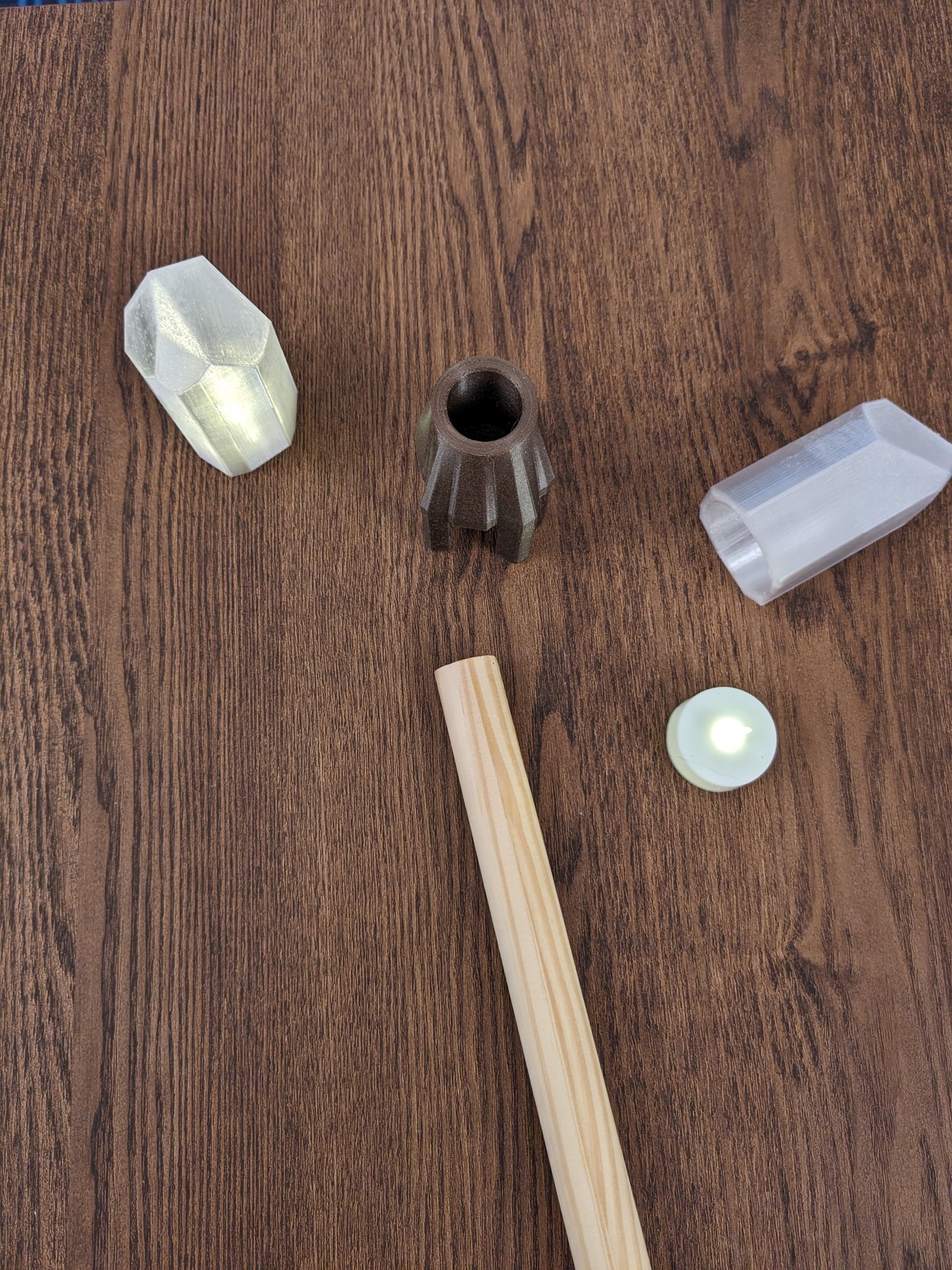 Đầu gậy phép thuật thủy tinh cho trang phục phù thủy