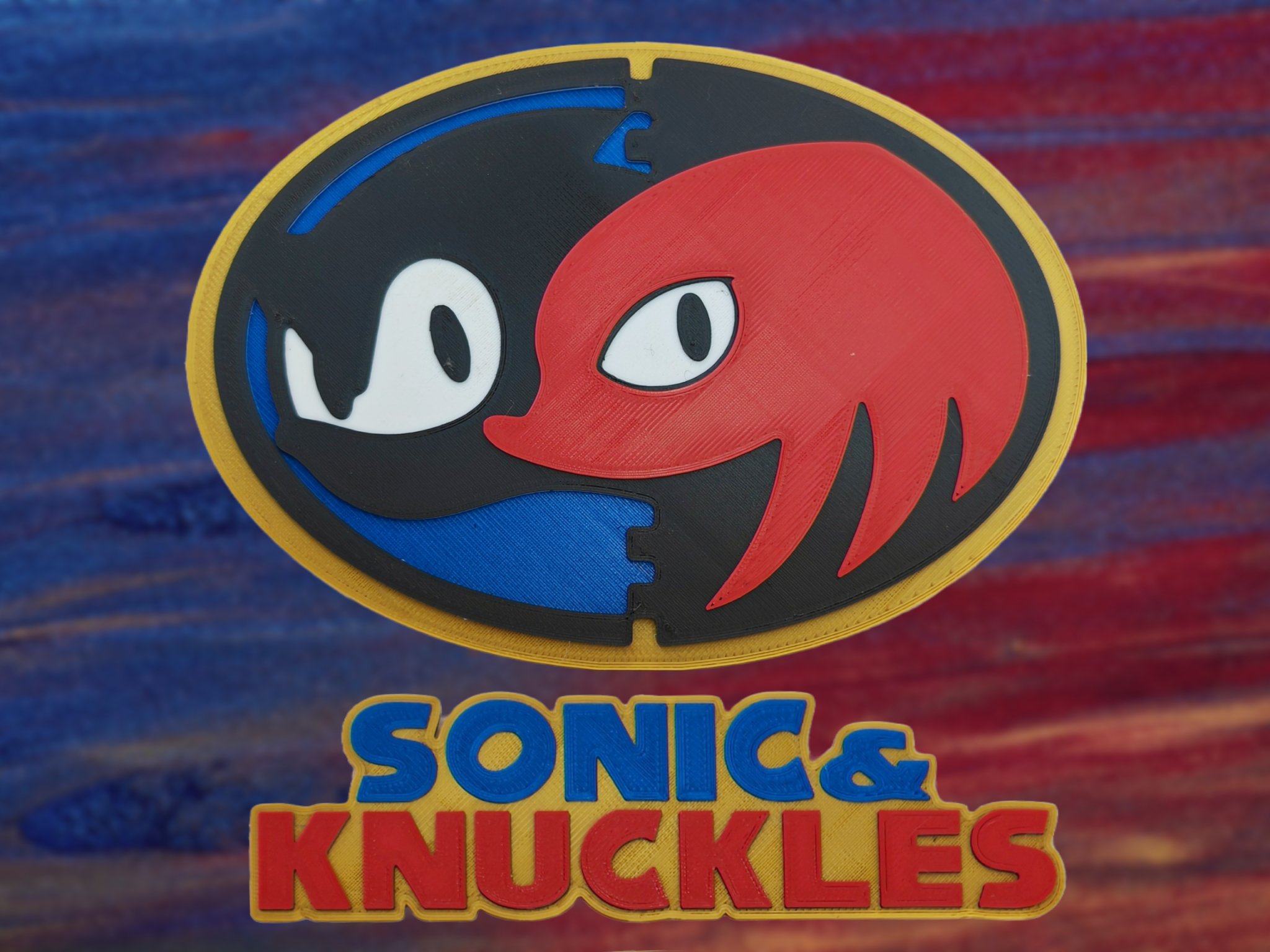Biểu tượng Sonic và Knuckles nhiều màu sắc