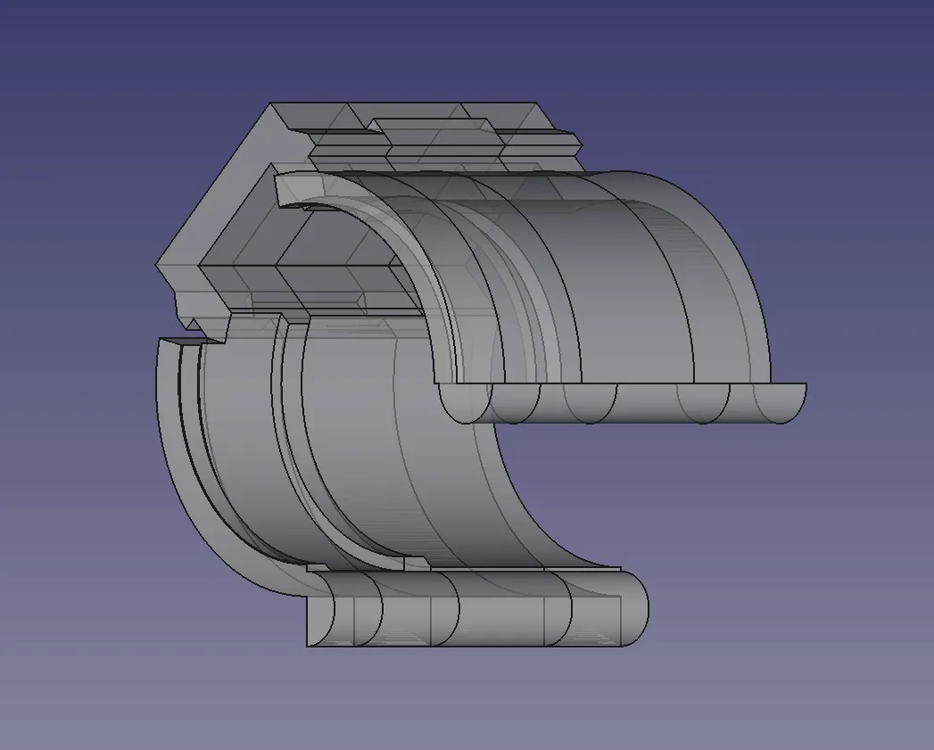 Giá đỡ đèn pin góc phải cho Convoy H1 trên băng đô Skilhunt HB3