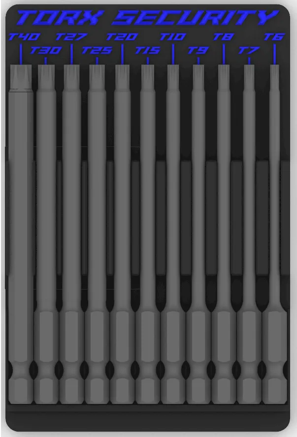 Giá đỡ Torx dài 2x3 T6-T40 cho Gridfinity v1