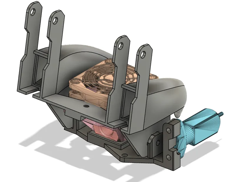 Bộ tản nhiệt quạt đôi 5015 cho máy in Ender 3 V2