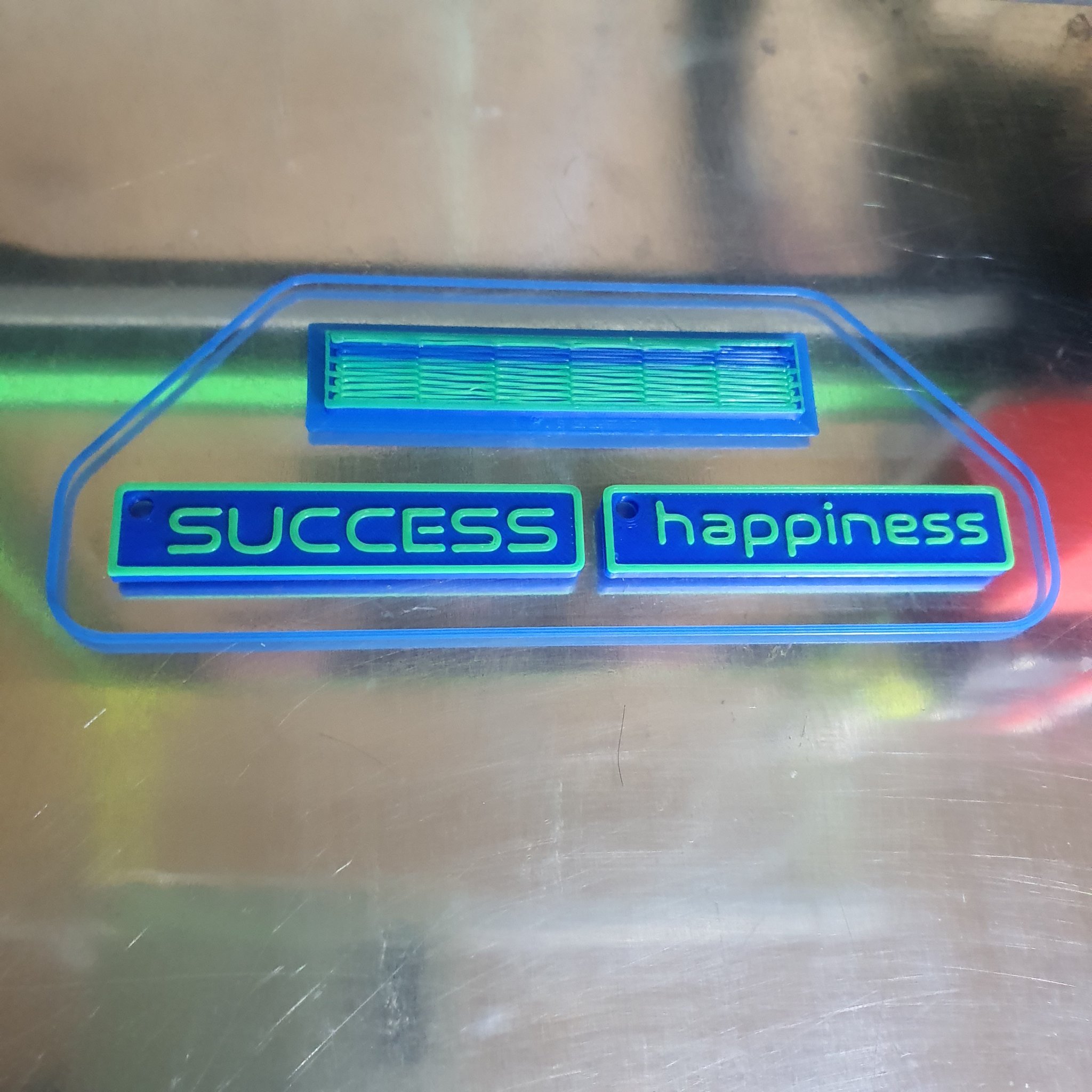 Chìa khóa thành công và hạnh phúc trên móc khóa