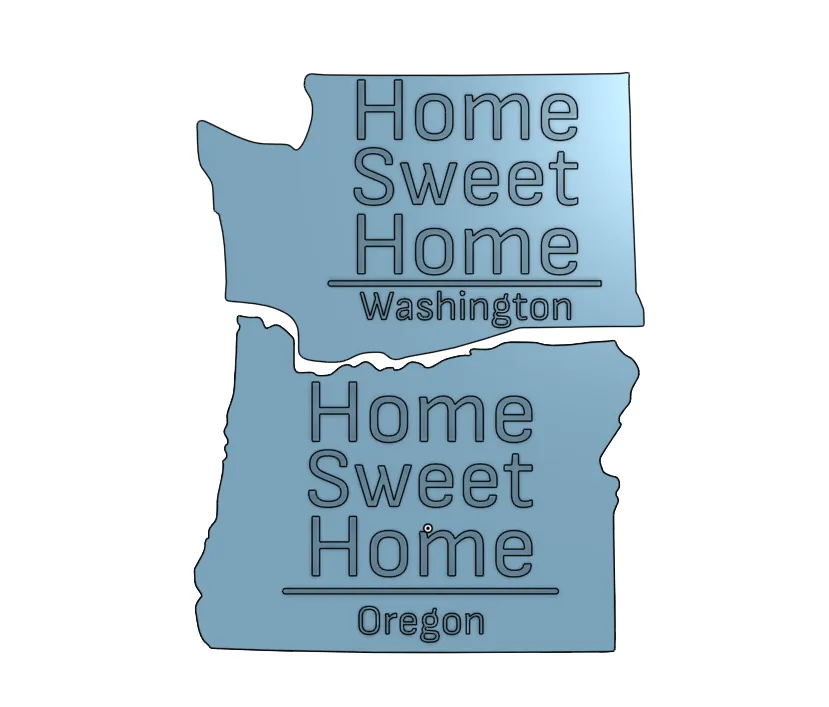 Tranh trang trí "Nhà ngọt ngào" cho tiểu bang Oregon và Washington