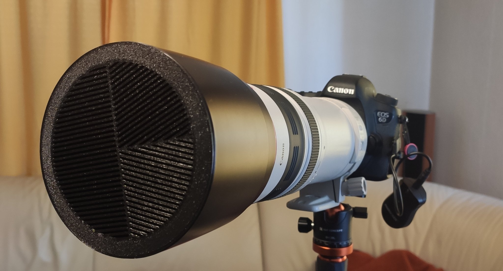 Mặt nạ Bahtinov cho Canon EF 100-400mm trên ET-83C