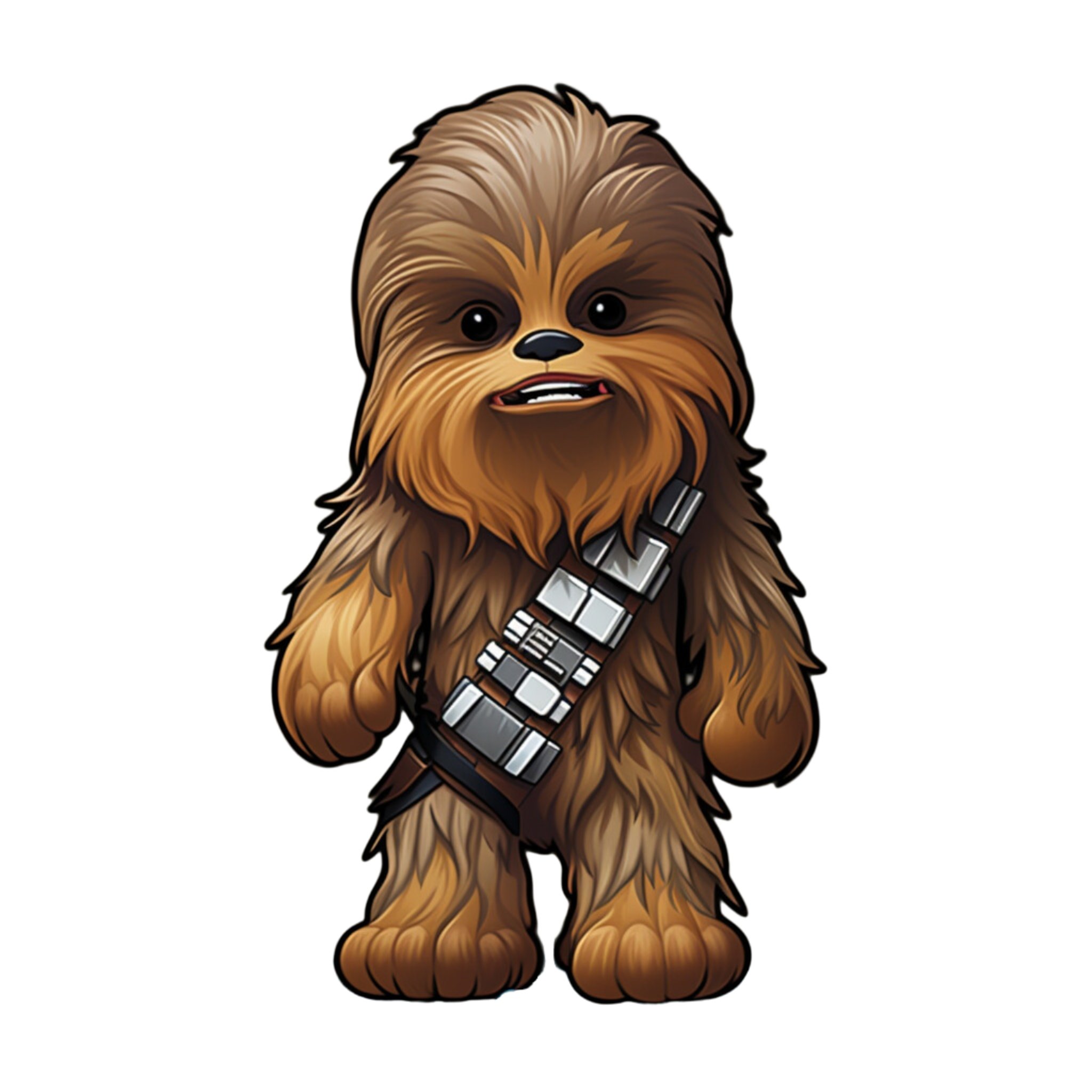 Bức tranh Chewbacca đa màu sắc từ HueForge