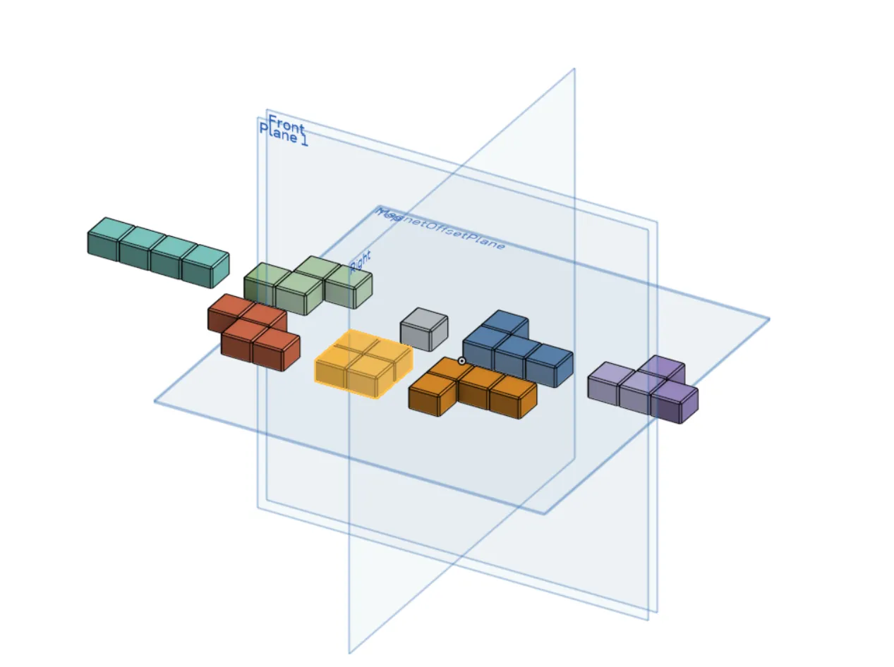 Nam châm tủ lạnh Tetris tùy chỉnh hoàn toàn