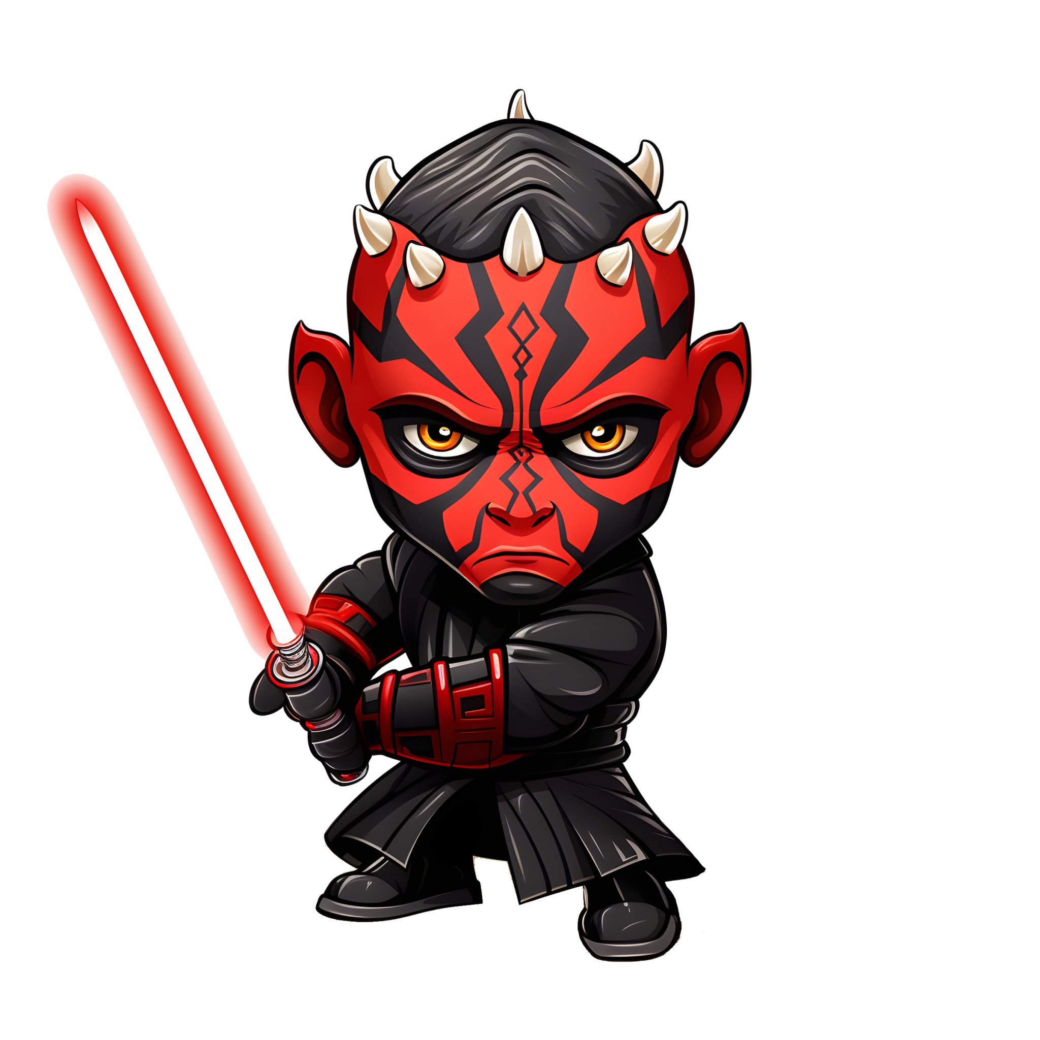 Mô hình Darth Maul đa màu sắc phong cách HueForge