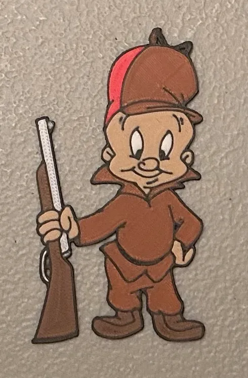 Nam châm Elmer Fudd nhiều màu sắc 7 màu