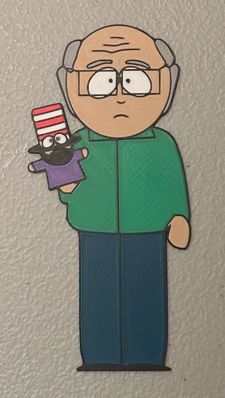 Nam châm Mr. Garrison đa sắc màu 8 màu