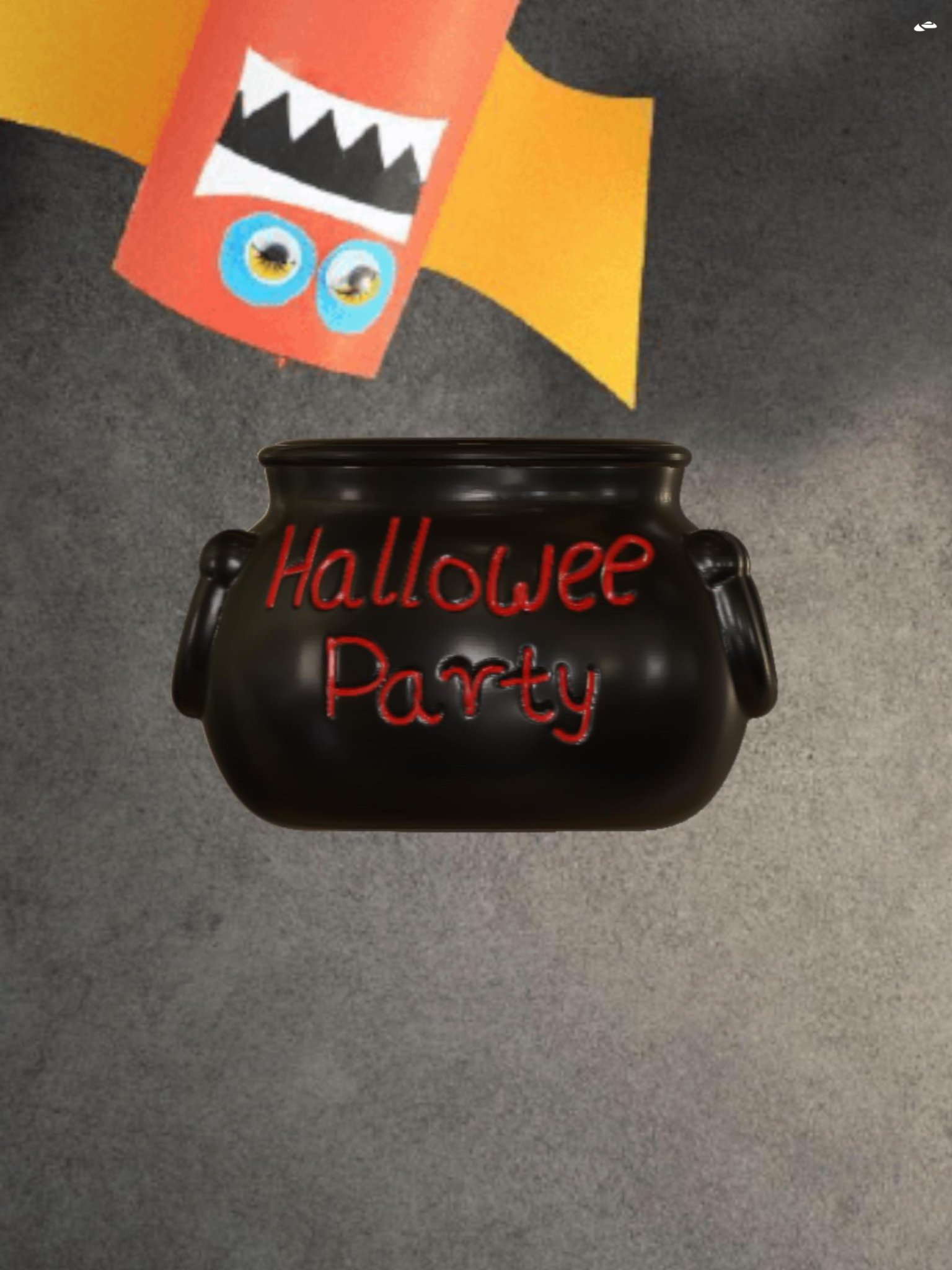 Chậu kẹo Halloween hình đầu lâu độc đáo